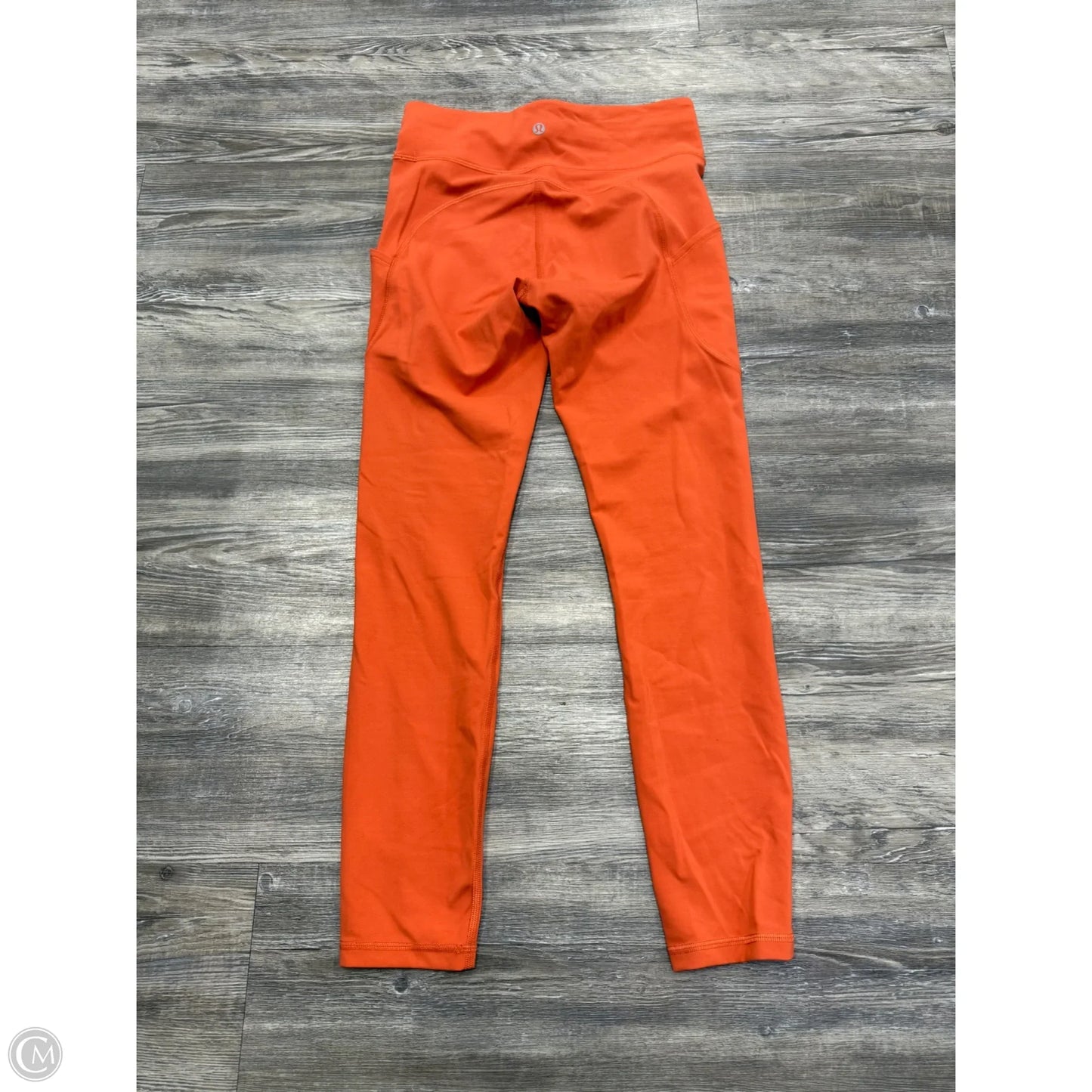 Athletic Leggings By Lululemon In Orange, Size: 6