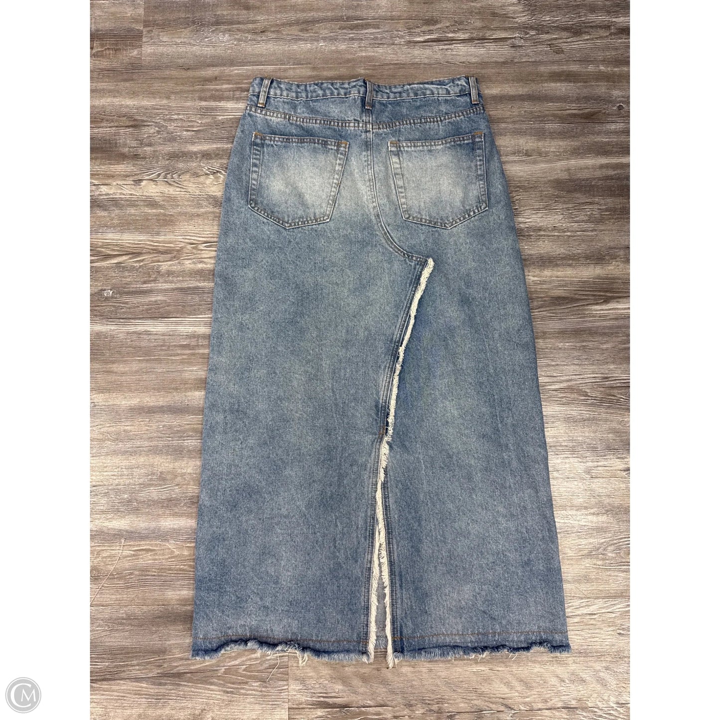Skirt Maxi By Clothes Mentor In Blue Denim, Size: M