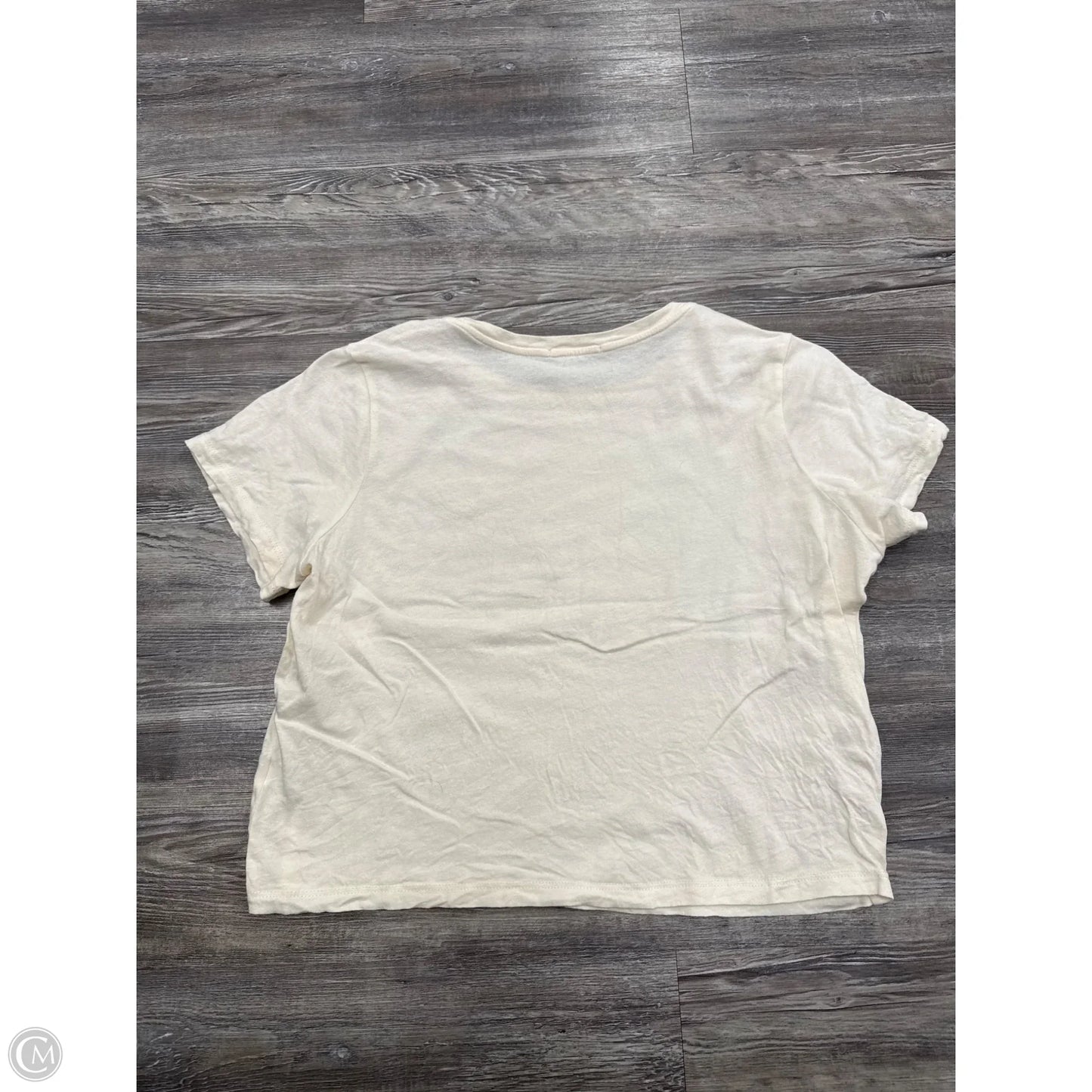 Top Short Sleeve By Marine Layer In Cream, Size: M