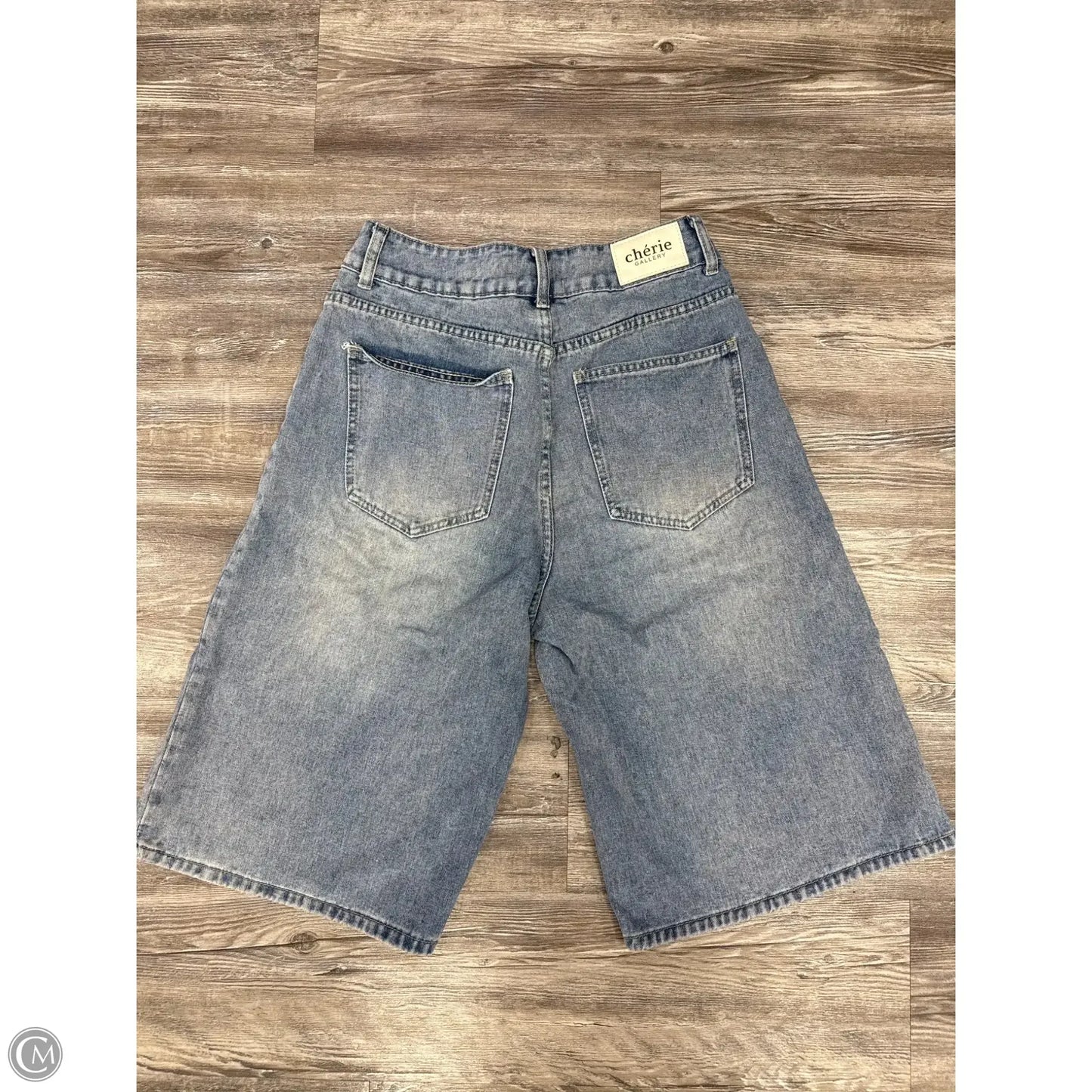 Shorts By Cherie In Blue Denim, Size: L