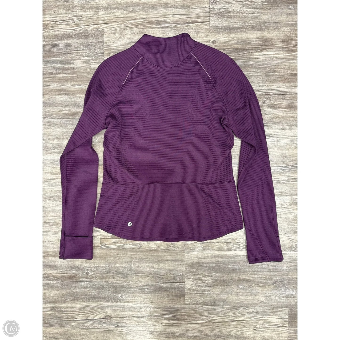 Athletic Top Long Sleeve Crewneck By Lululemon In Purple, Size: 10