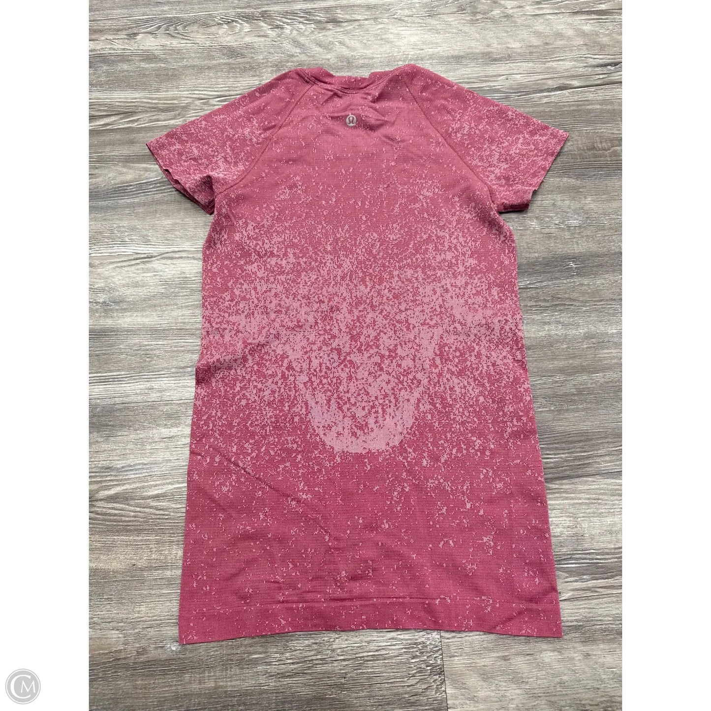 Athletic Top Short Sleeve By Lululemon In Red, Size: 4