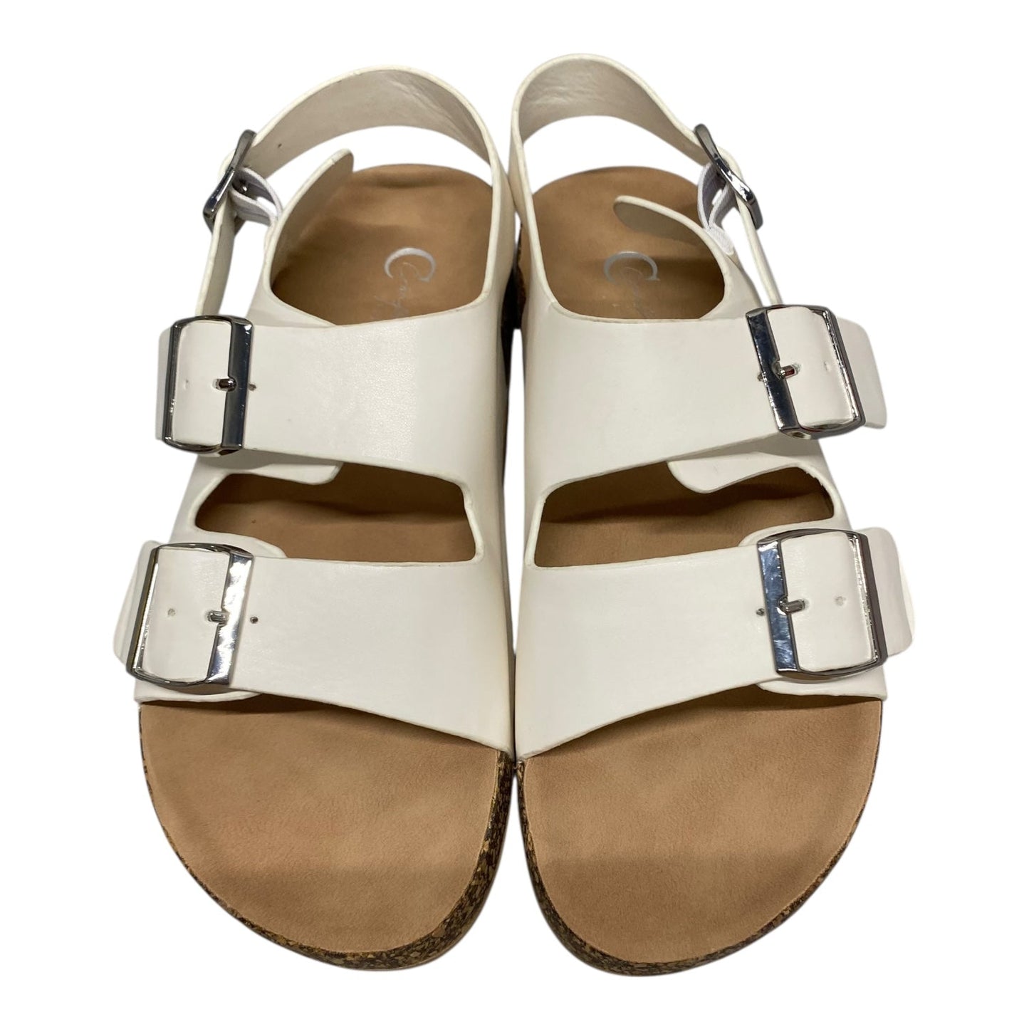 Sandals Flats By Cato In White, Size:7