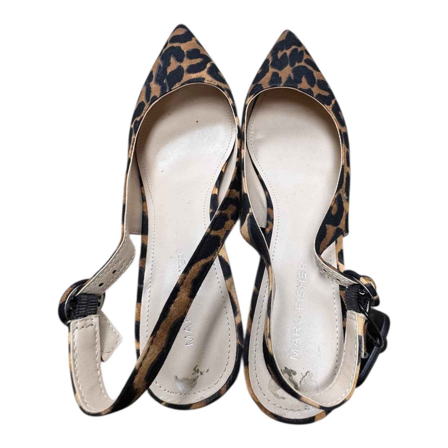Shoes Heels Kitten By Marc Fisher In Animal Print, Size:8