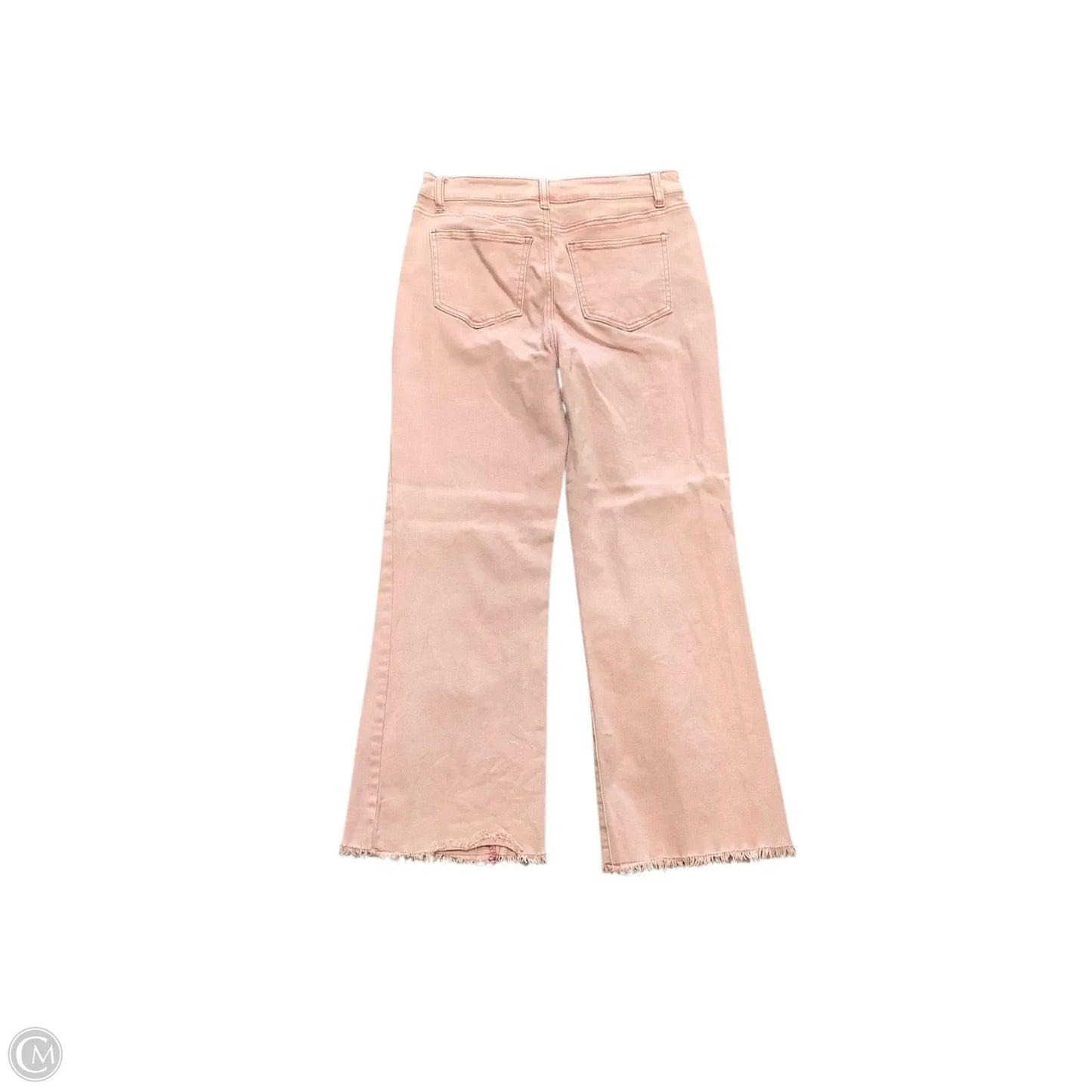 Jeans Wide Leg By Zenana In Pink, Size: M