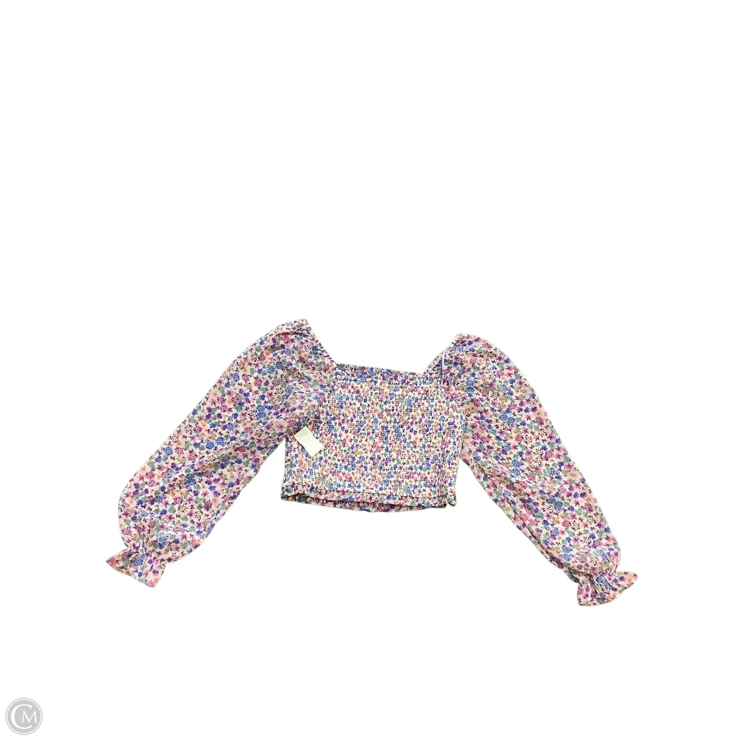 Top Long Sleeve By Japna In Multi-colored, Size: L