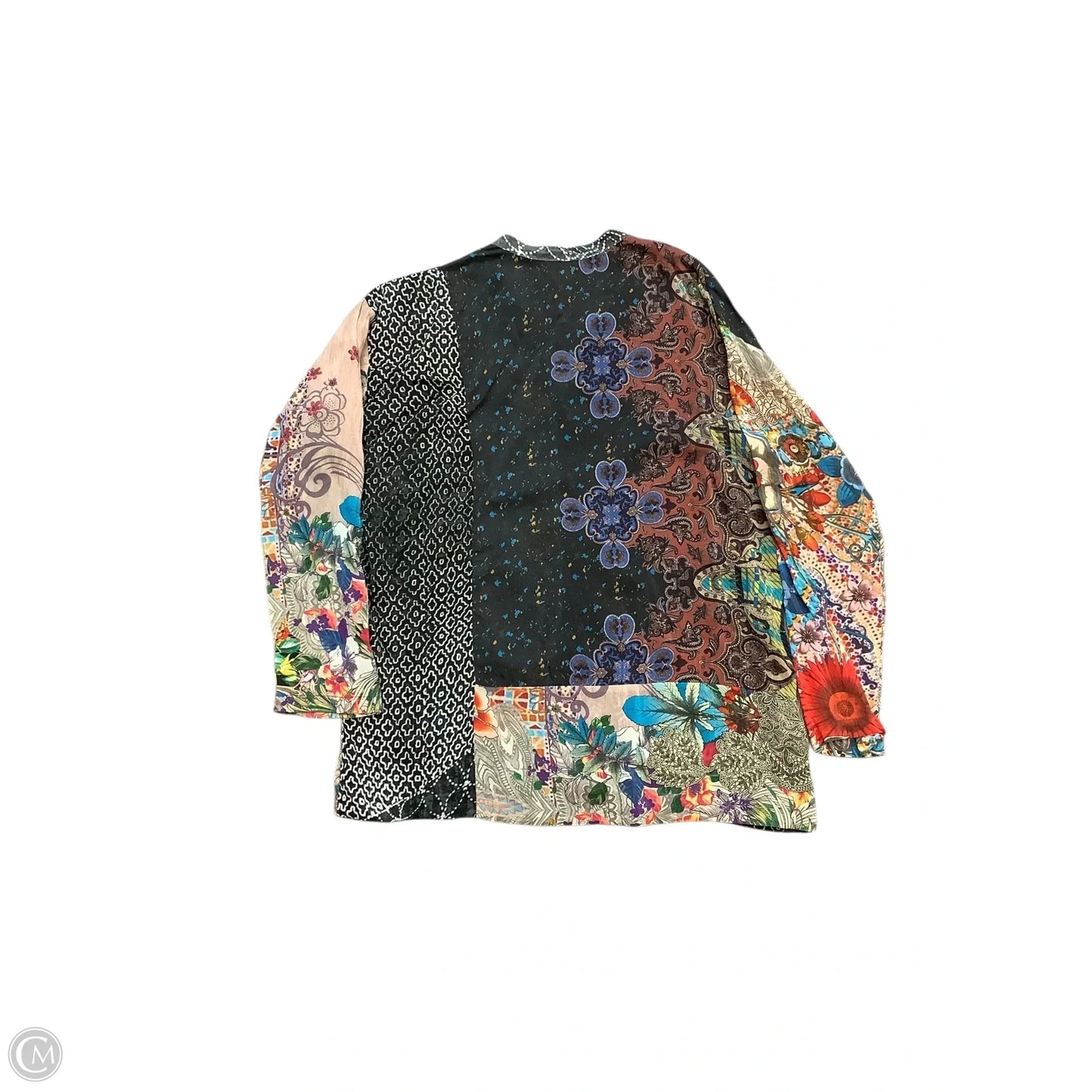 Blouse Long Sleeve By Johnny Was In Multi-colored, Size: S