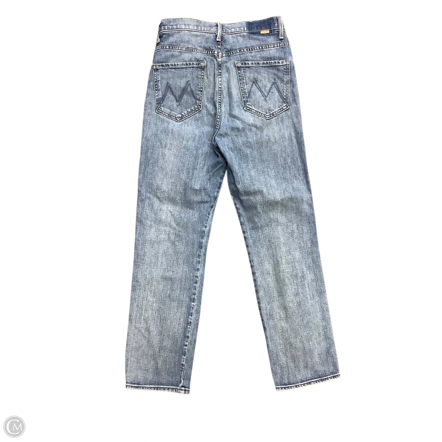 Jeans Straight By Mother In Blue Denim, Size: 8 (29)