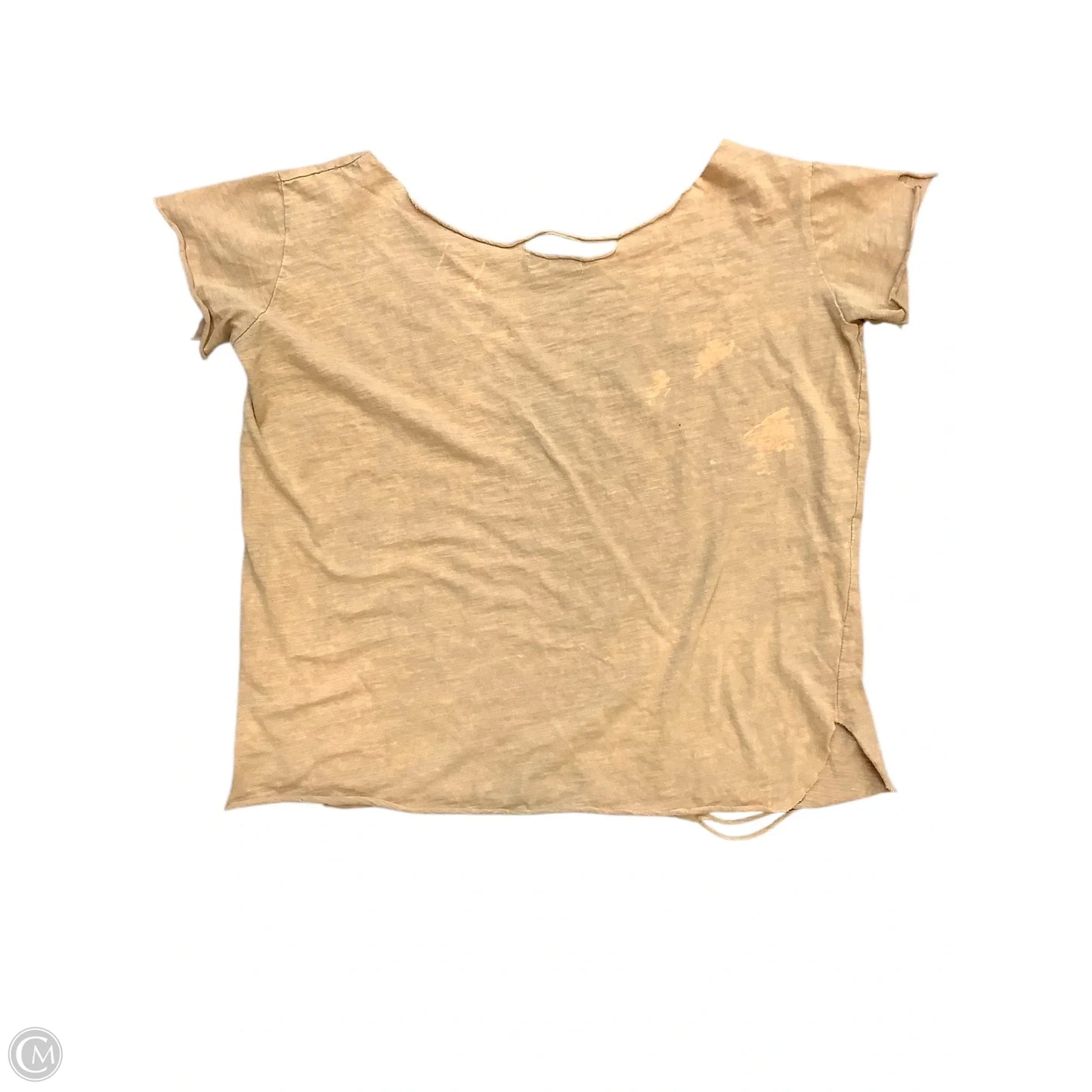 Top Short Sleeve By Cmb In Yellow, Size: L