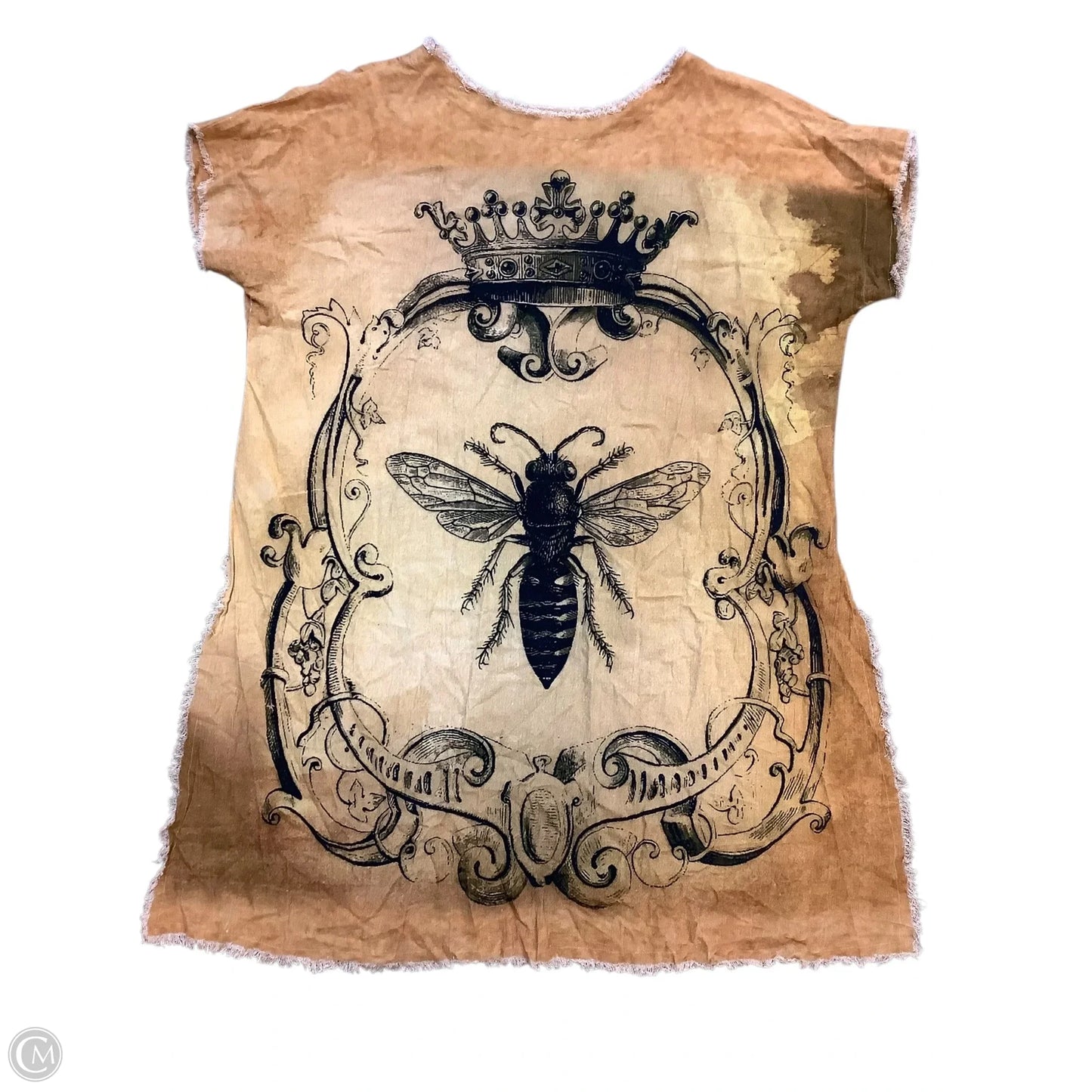 Tunic Short Sleeve By Cmb In Yellow, Size: Osfm