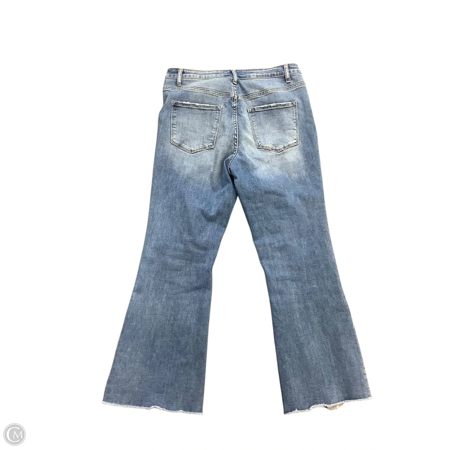 Jeans Flared By Vervet In Blue Denim, Size: 10