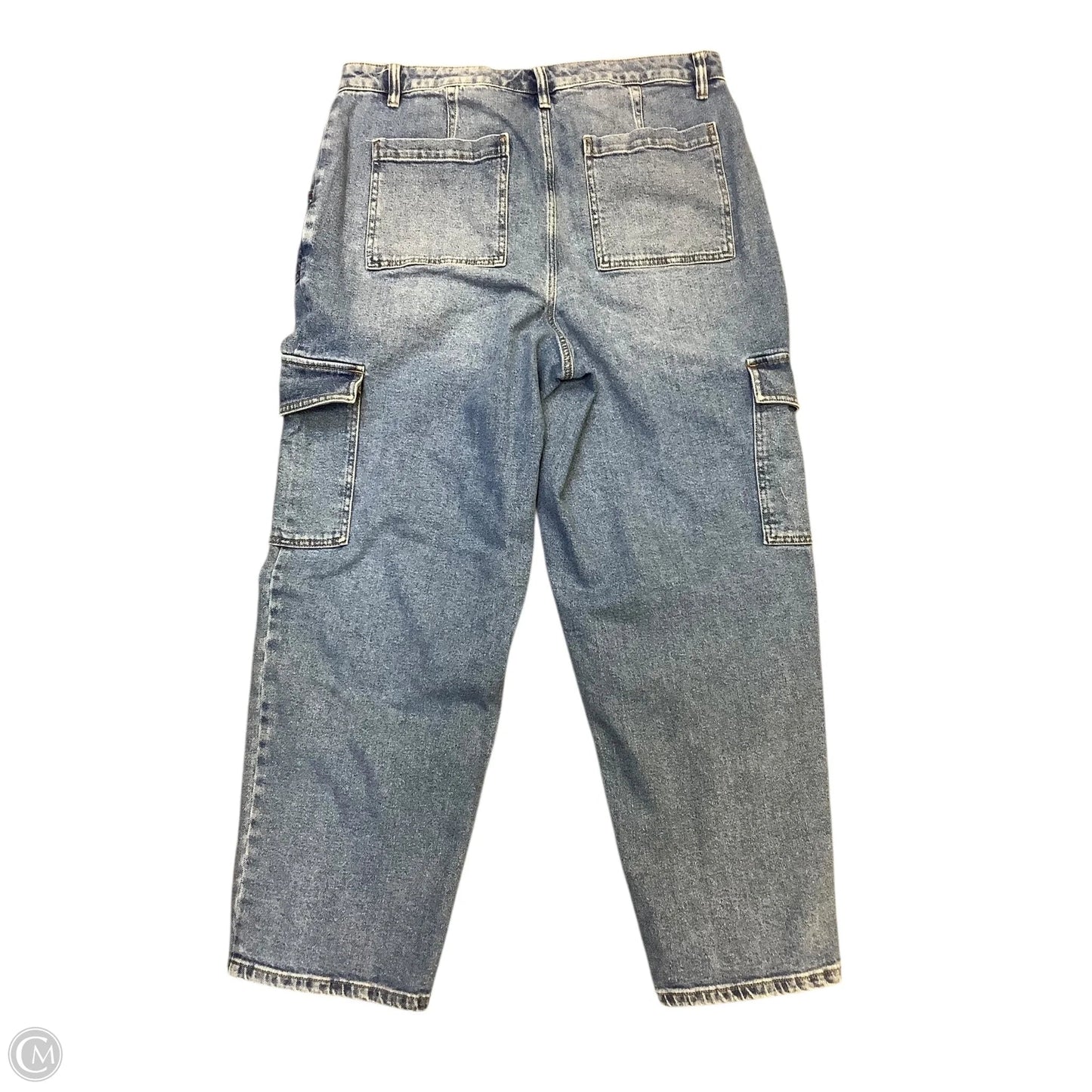 Jeans Wide Leg By Lane Bryant In Blue Denim, Size: 14