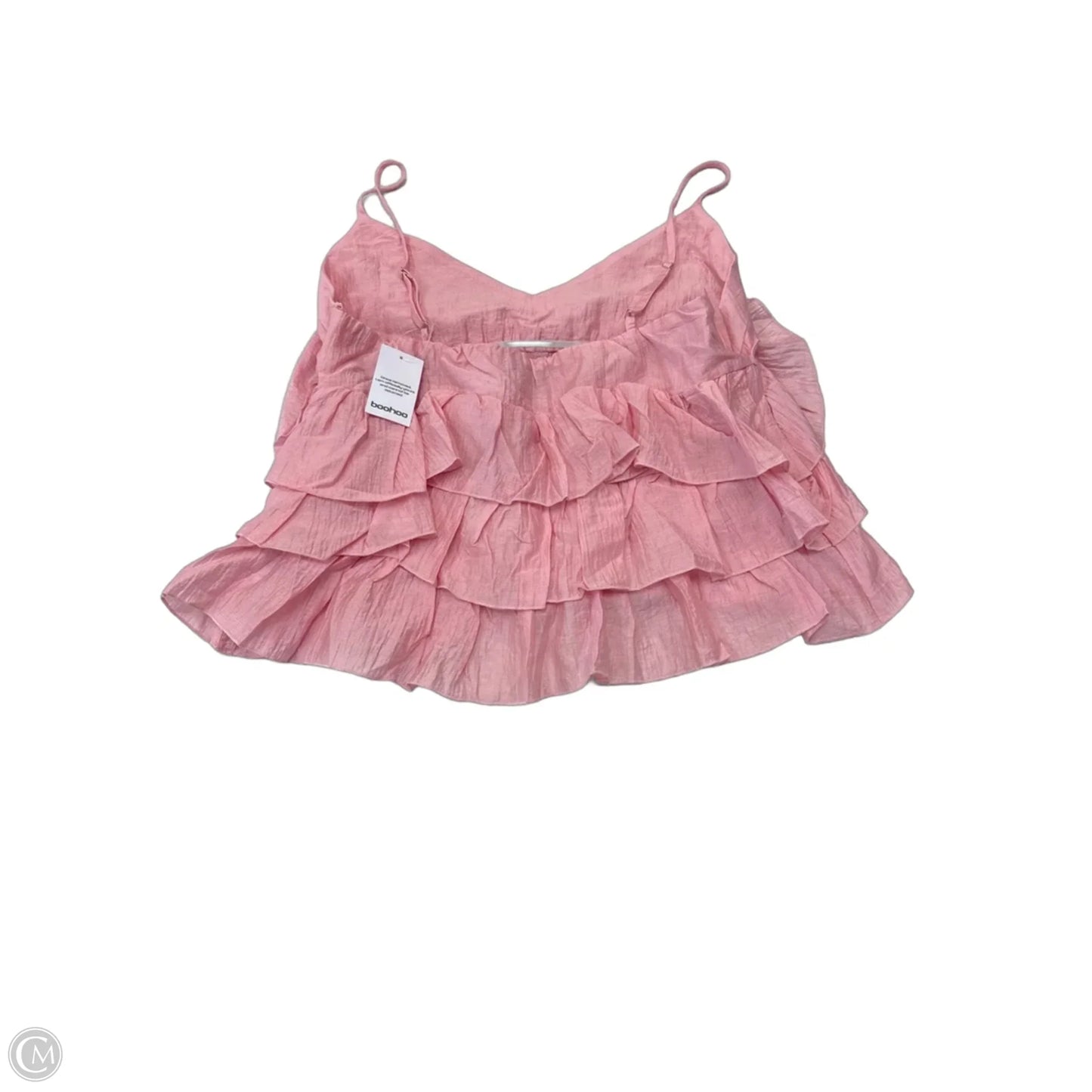 Top Sleeveless By Boohoo In Pink, Size: 10