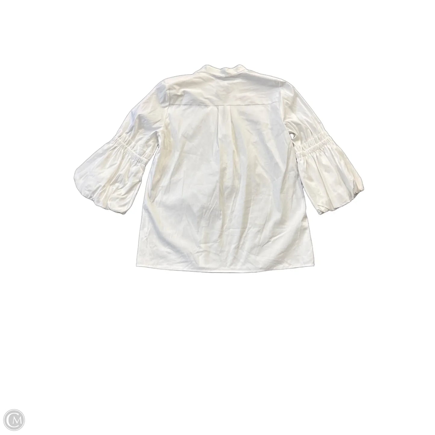 Top Long Sleeve By Chicos In White, Size: M
