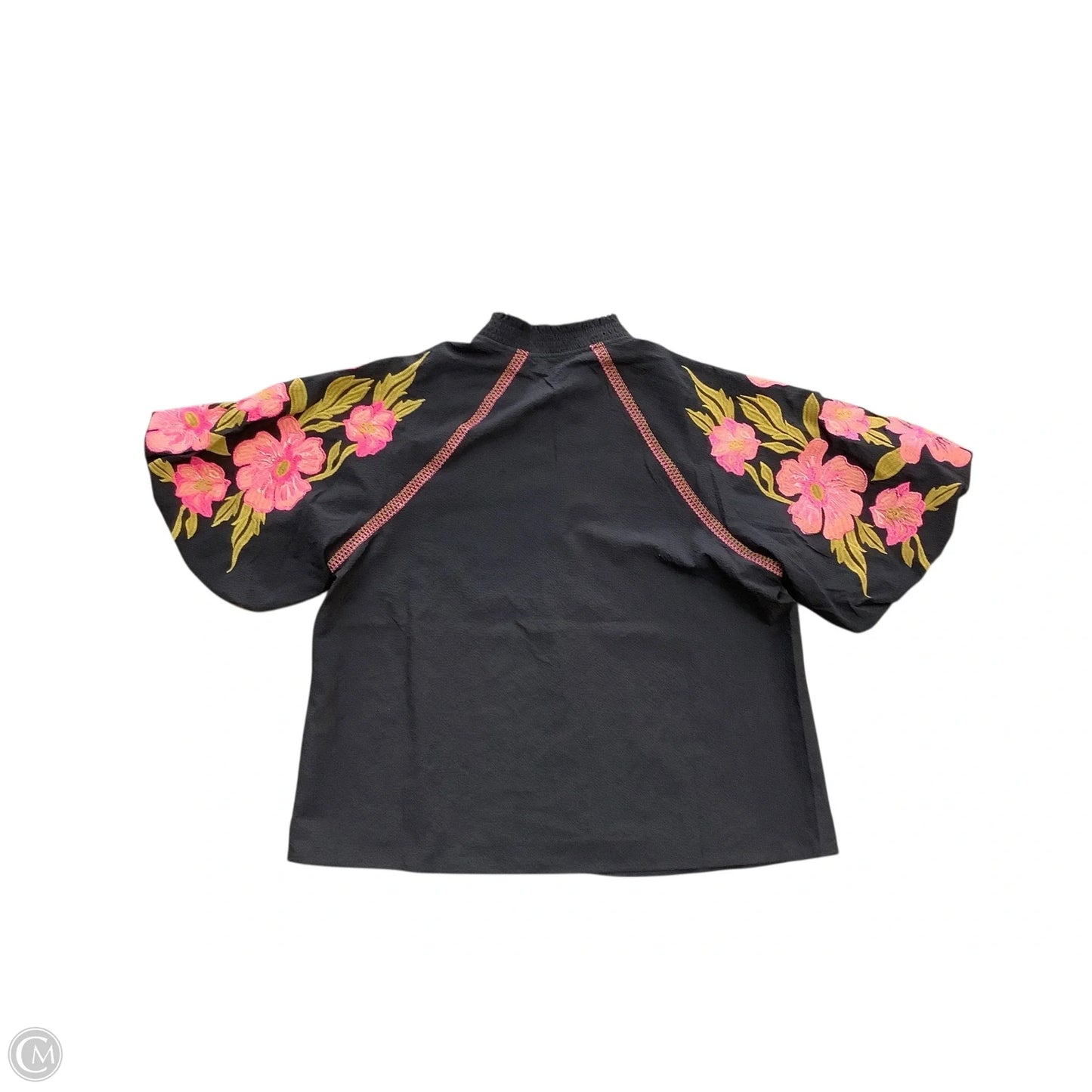 Top Short Sleeve By Thml In Black, Size: L