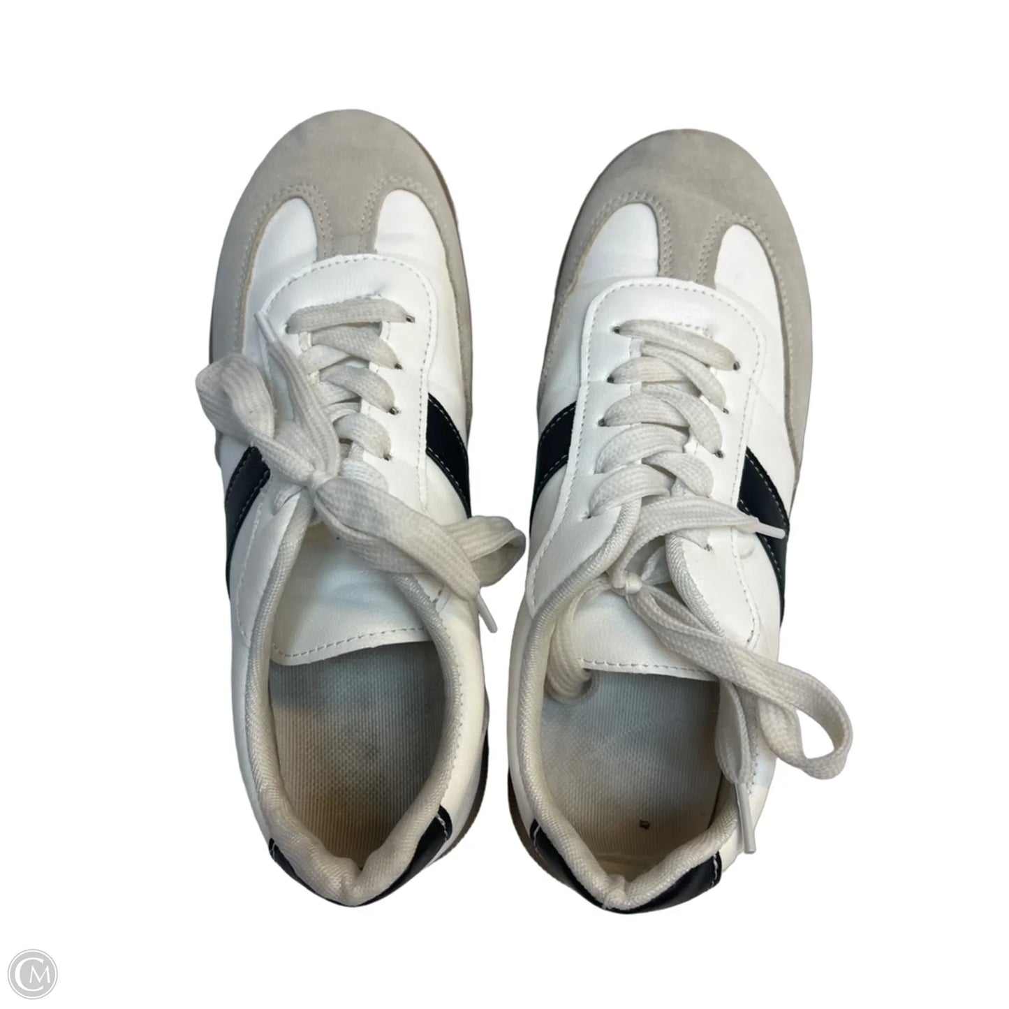 Shoes Sneakers By Clothes Mentor In Blue & White, Size: 8.5