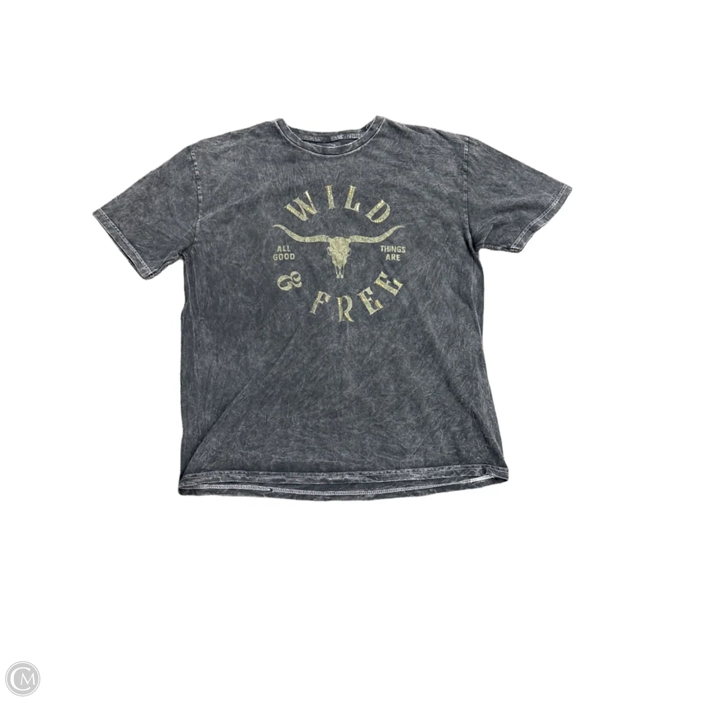 Top Short Sleeve By Maurices In Grey, Size: 0x