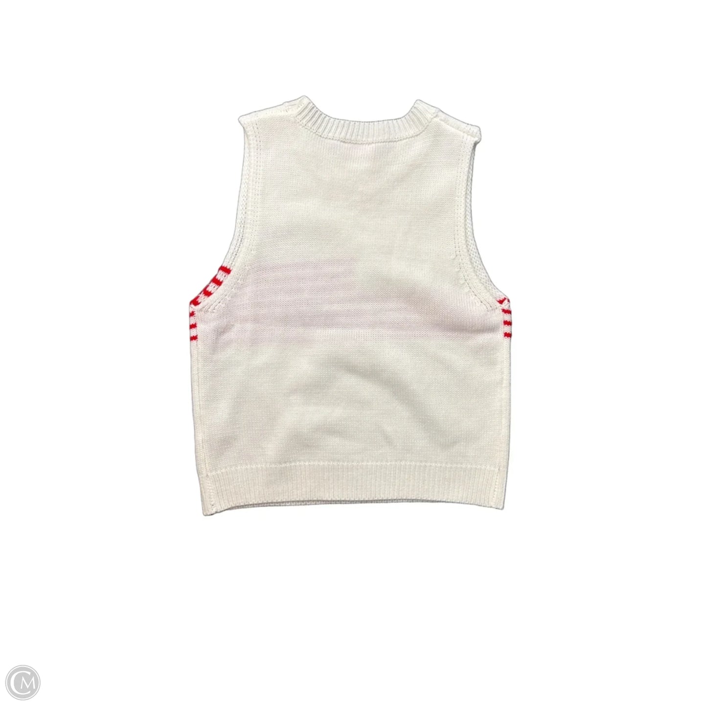 Sweater Short Sleeve By Pink Lily In White, Size: L
