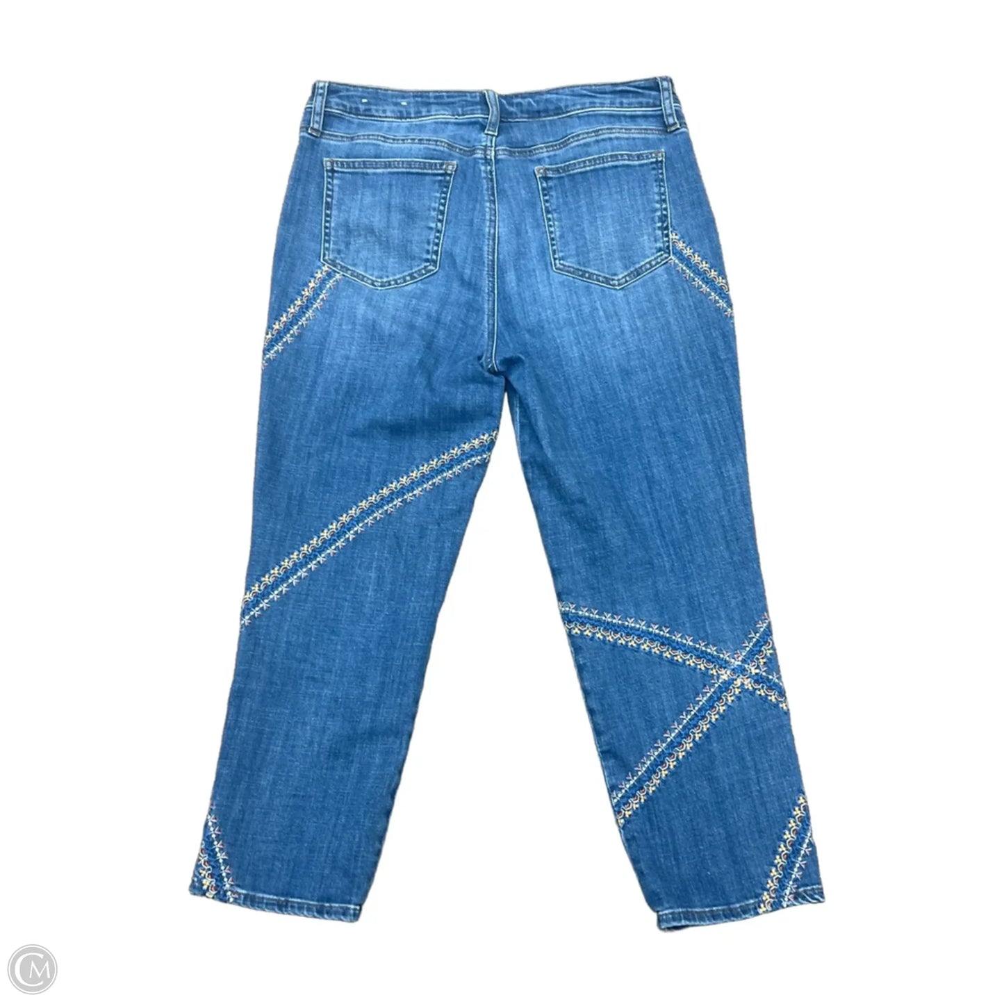 Jeans Cropped By Chicos In Blue, Size: 8