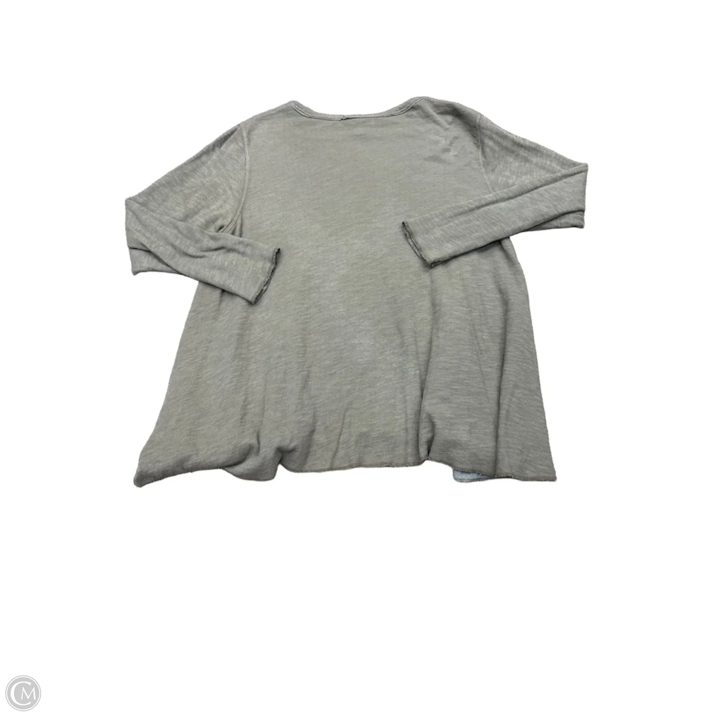Top Long Sleeve Basic By Cmb In Brown, Size: L