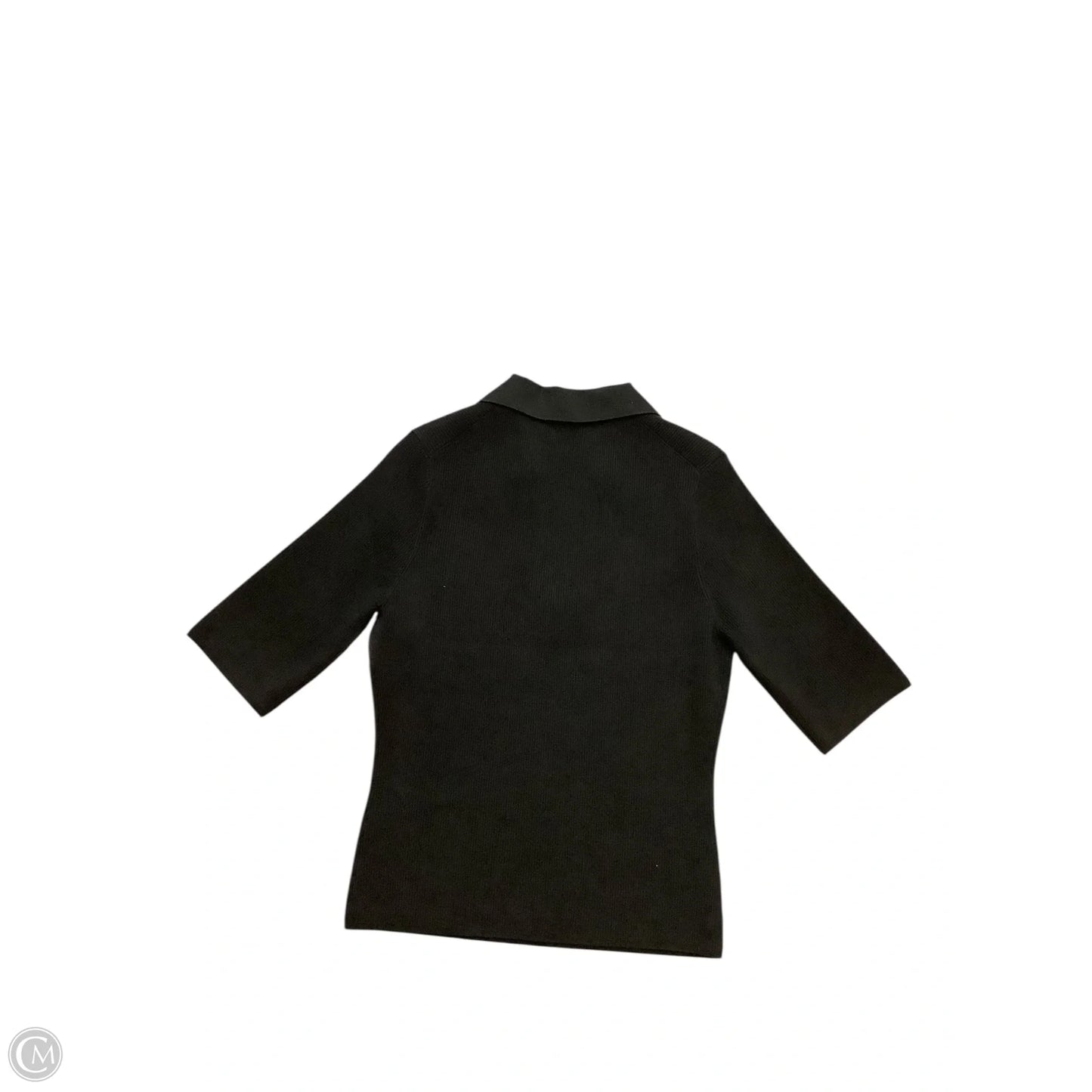 Sweater Short Sleeve By Veronica Beard In Black, Size: M