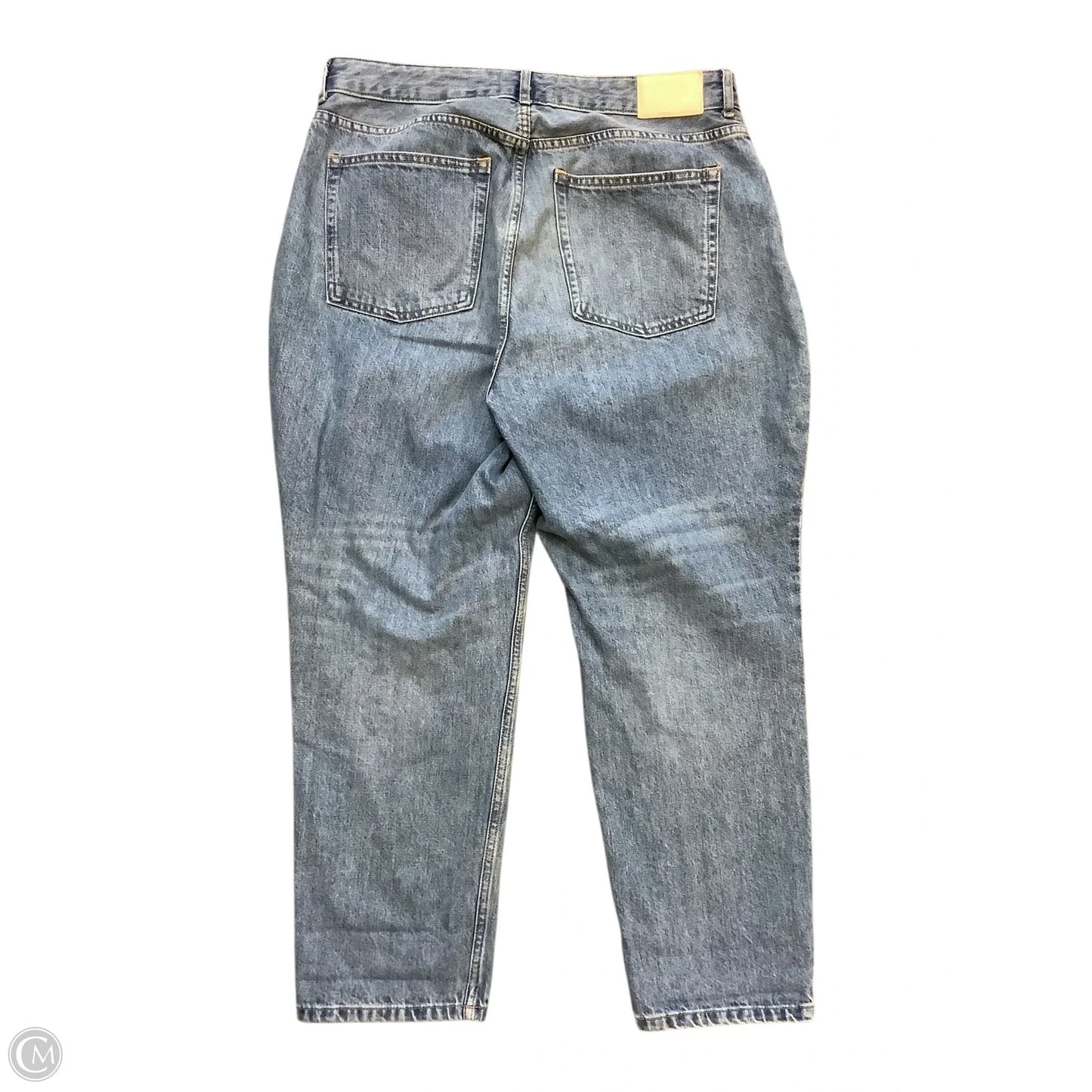 Jeans Straight Crop By Everlane In Blue Denim, Size: 14/16(33)