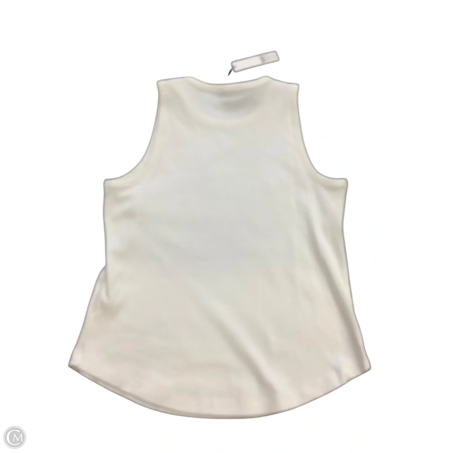Top Sleeveless By Chicos In White, Size: L