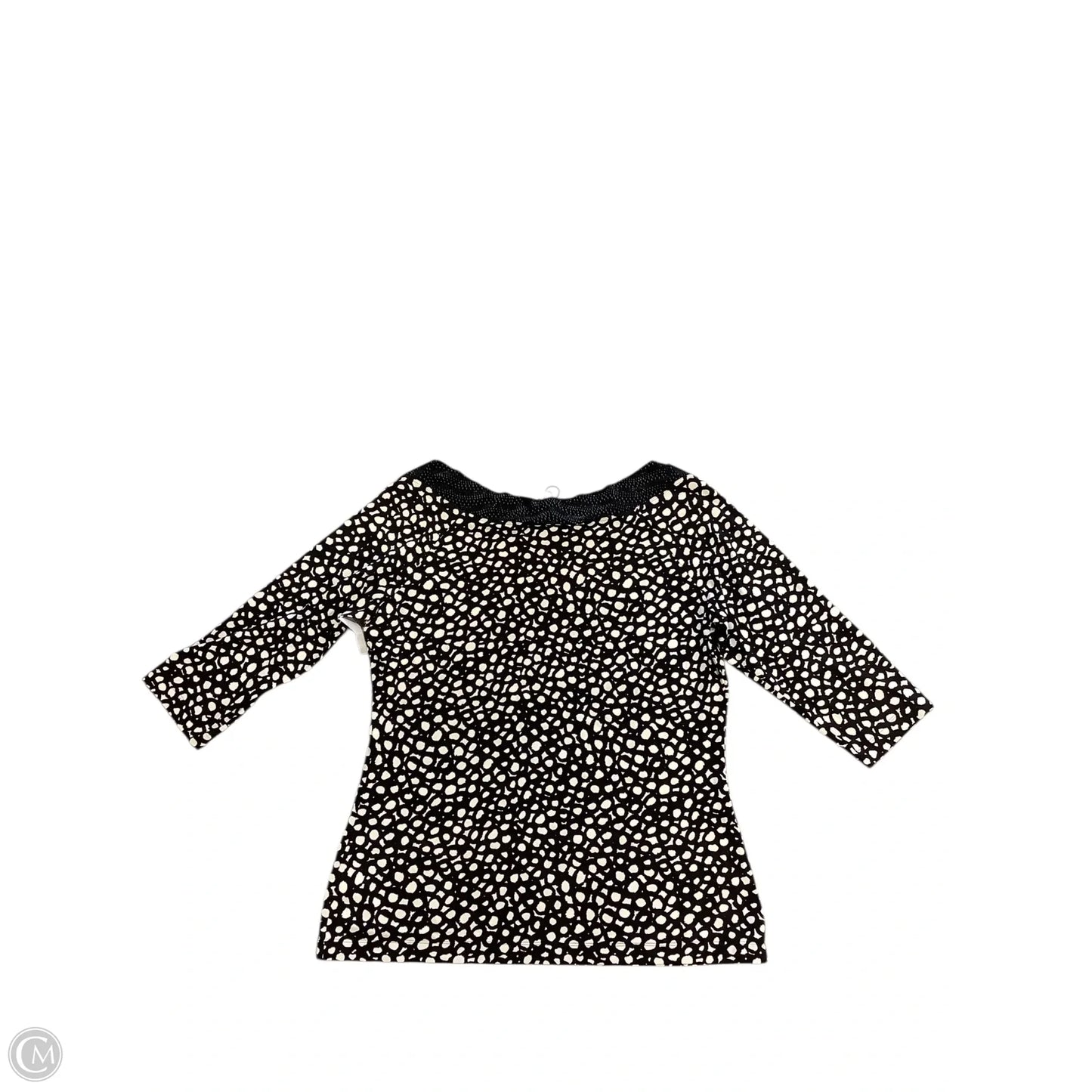 Top Long Sleeve By St. John In Black, Size: L