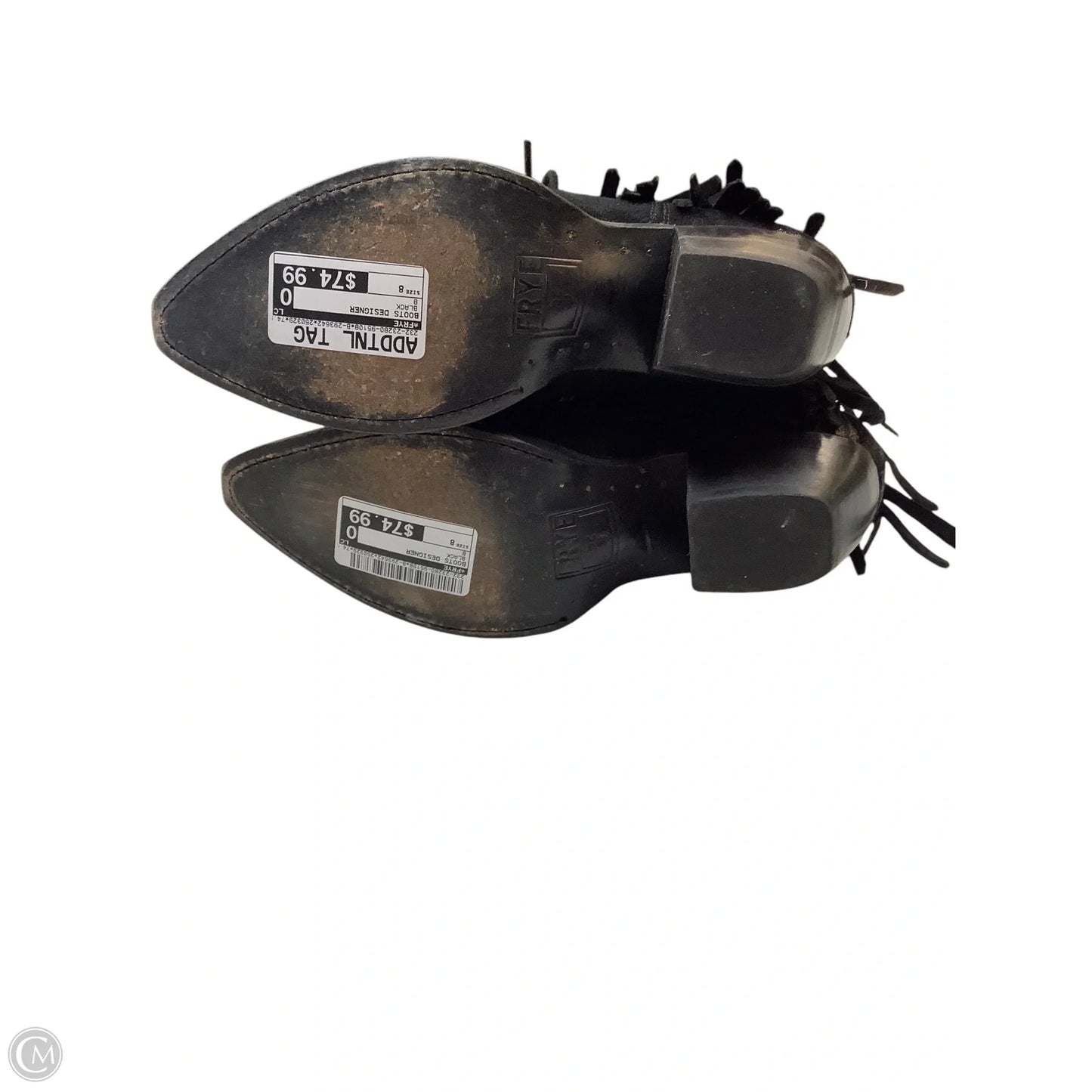 Boots Designer By Frye In Black, Size: 8