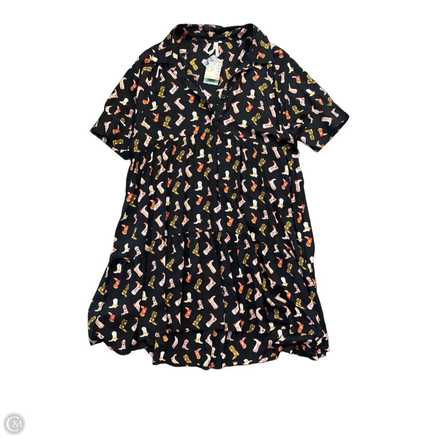 Dress Casual Midi By Roper In Black, Size: Xl