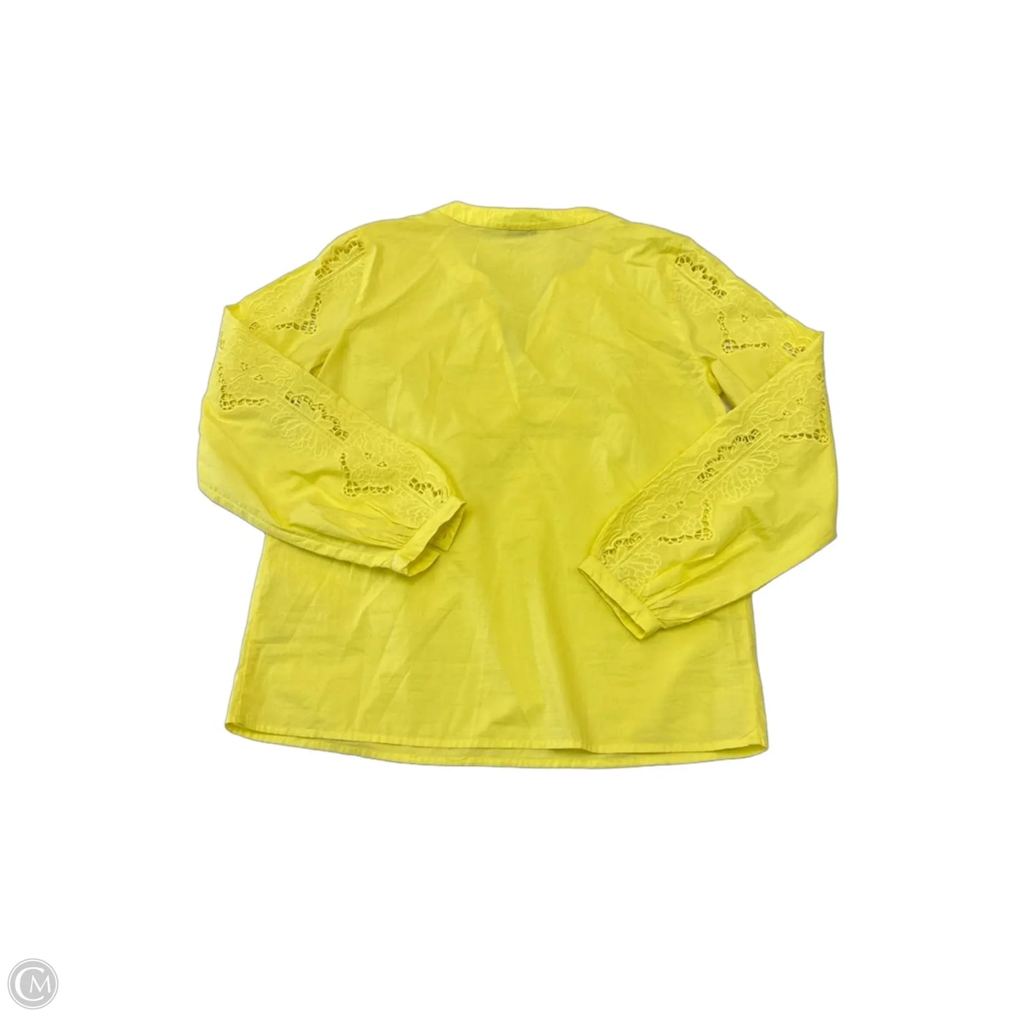 Top Long Sleeve By Talbots In Yellow, Size: S
