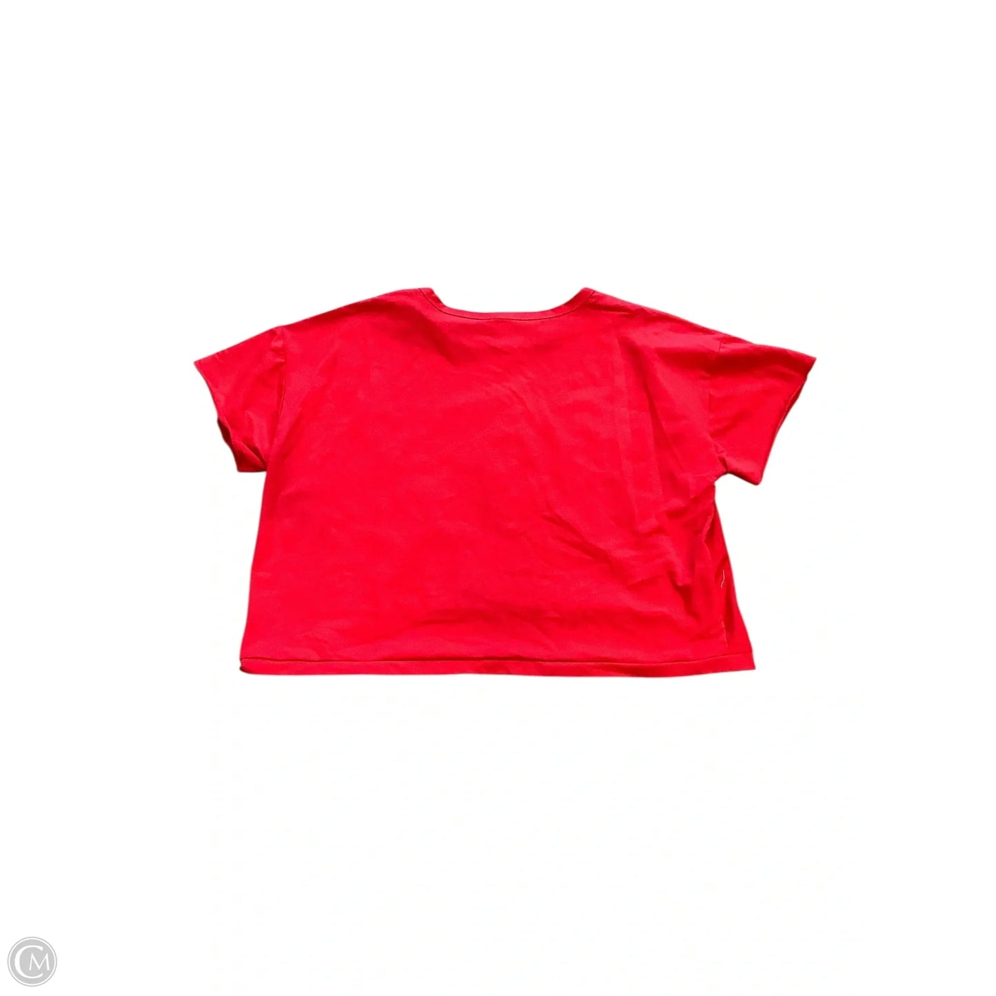 Top Short Sleeve By Bibi In Red, Size: L
