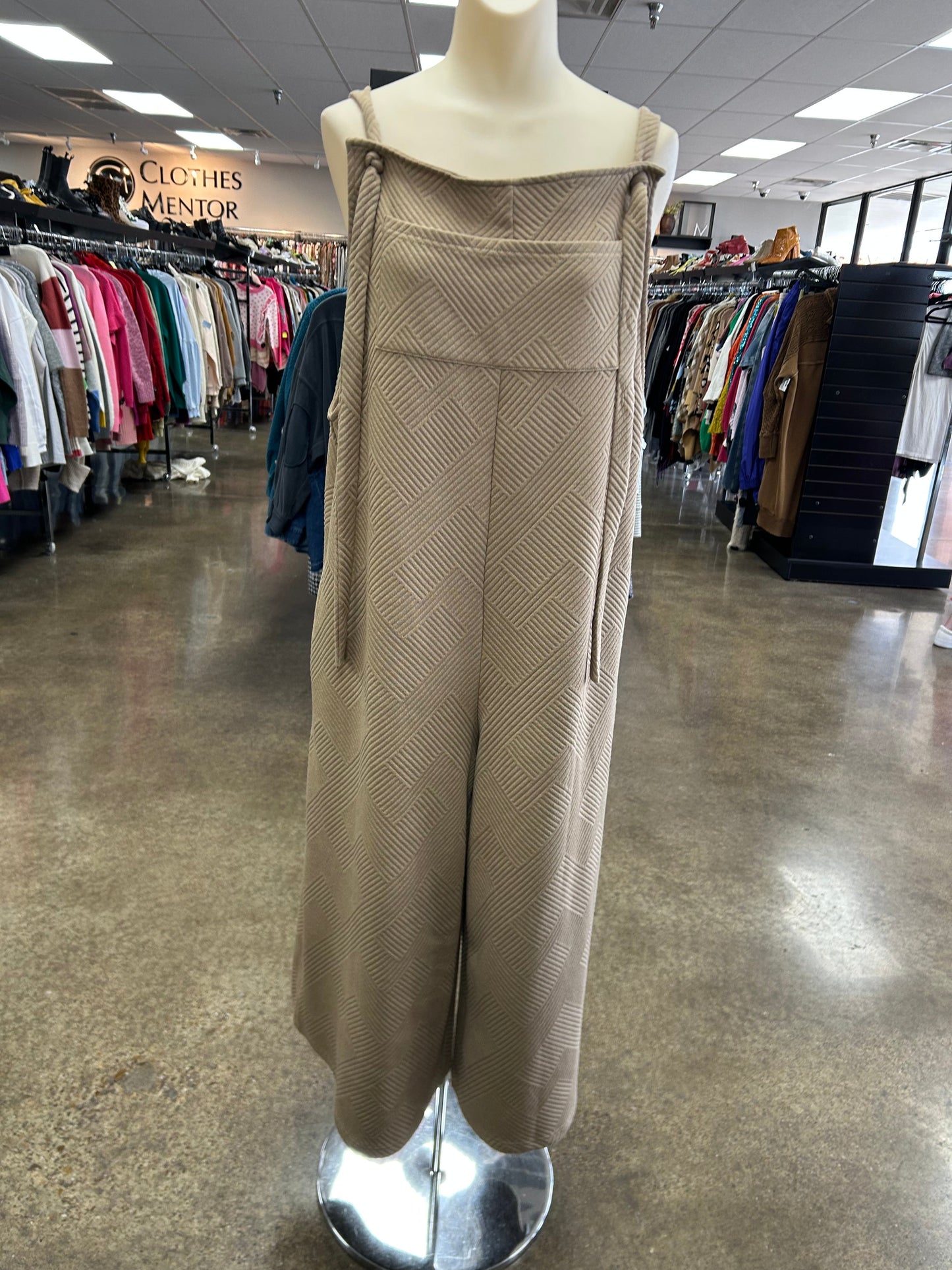 Jumpsuit By See And Be Seen In Tan, Size:L