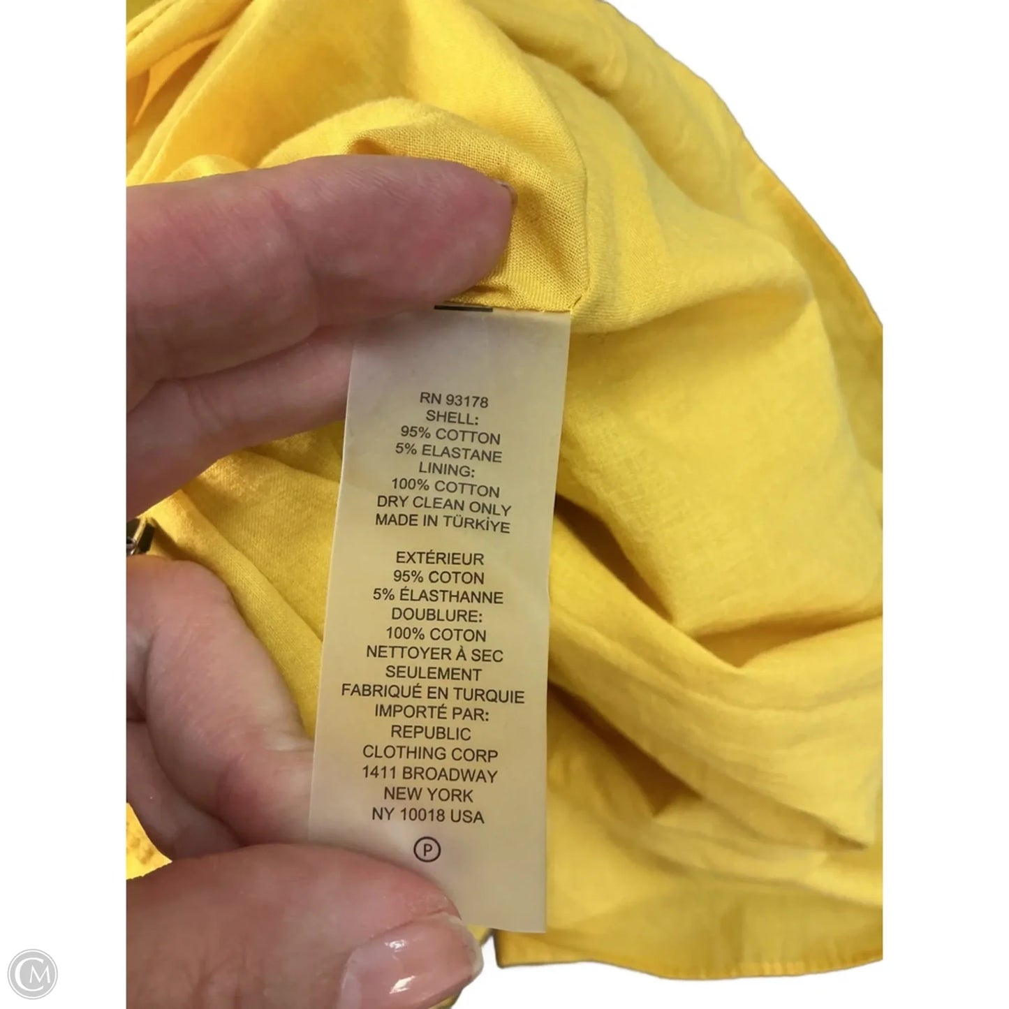 Dress Casual Midi By Elie Tahari In Yellow, Size: S