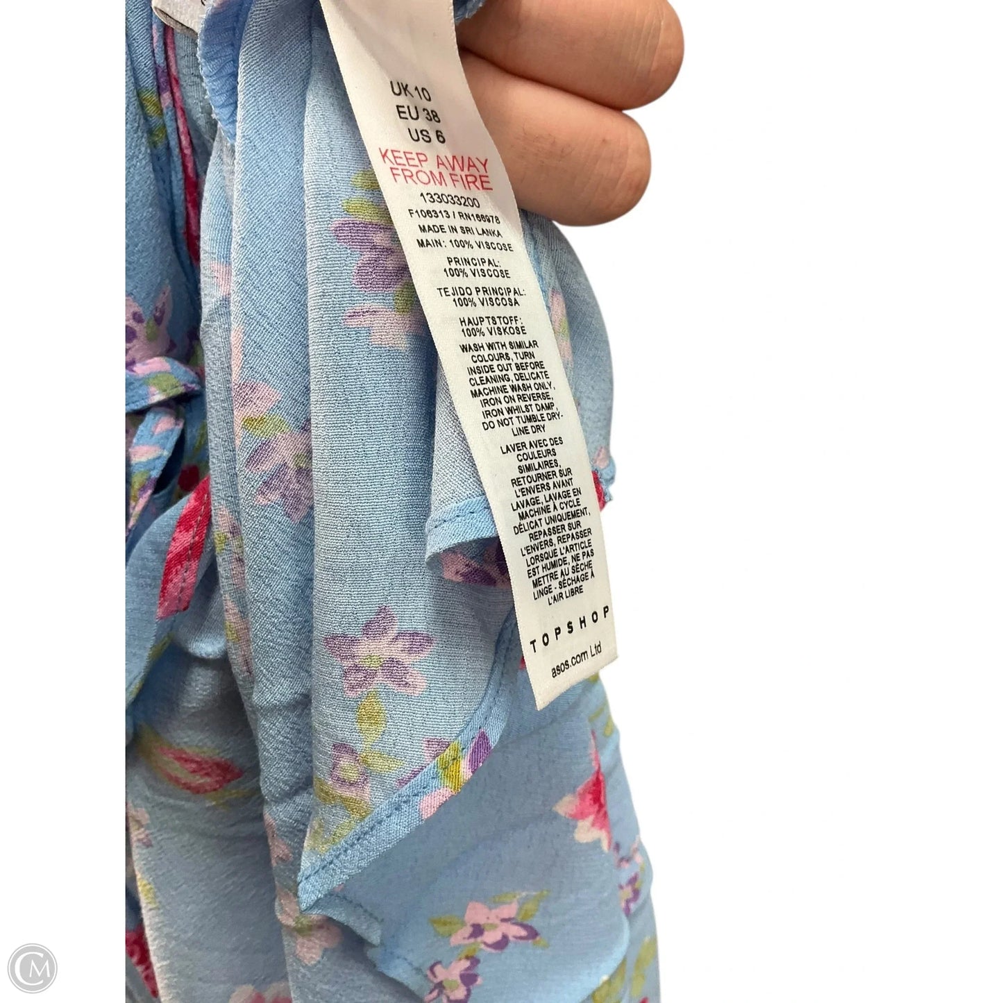 Dress Casual Maxi By Top Shop In Floral Print, Size: S