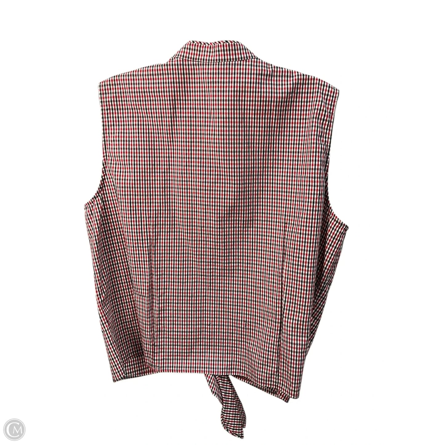 Top Sleeveless By Brooks Brothers In Red, Size: Xl