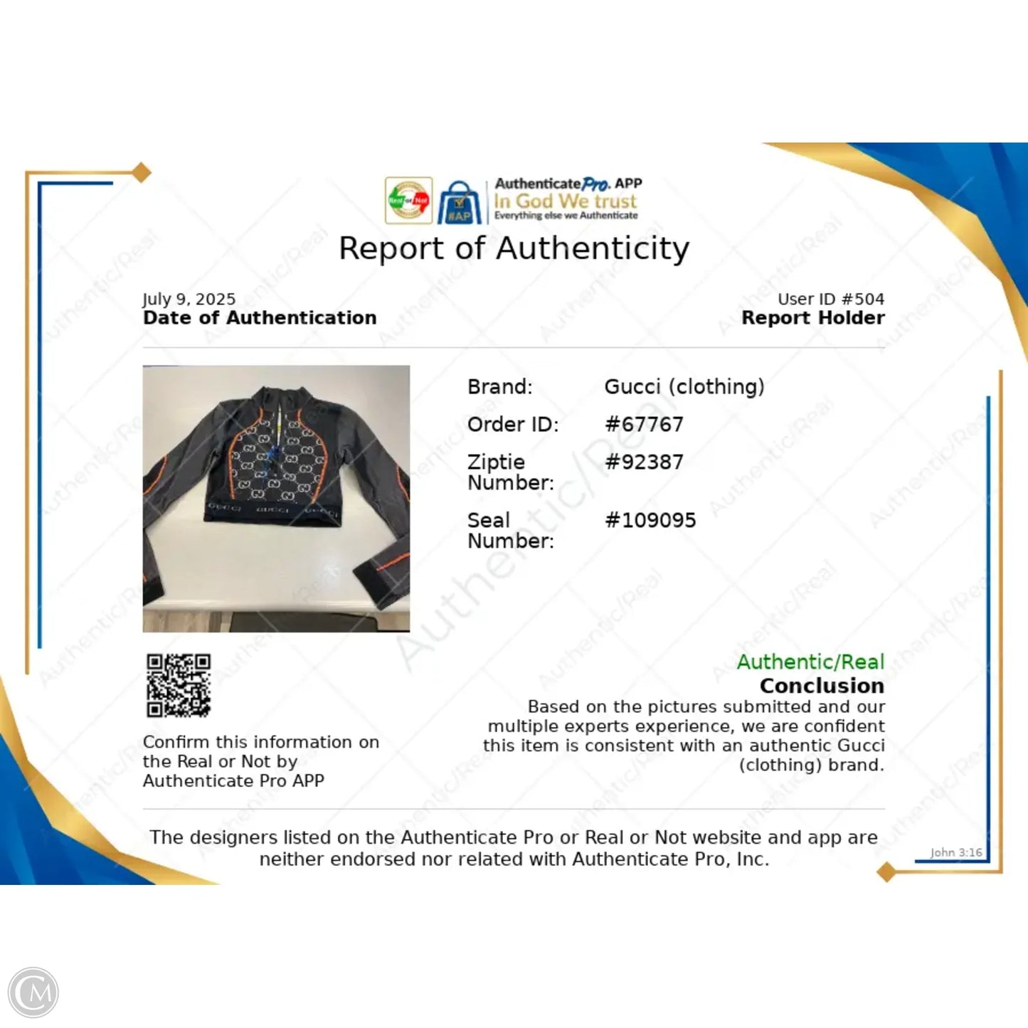 Top Long Sleeve Luxury Designer By Gucci In Black, Size: M