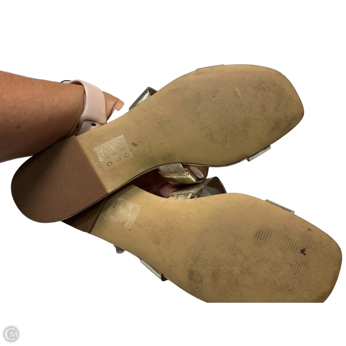 Sandals Flats By J. Crew In Gold, Size: 10