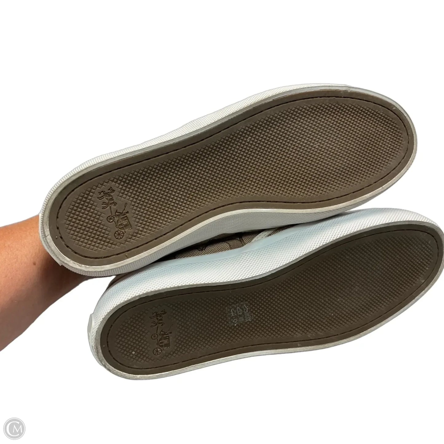 Shoes Designer By Coach In Tan, Size: 9.5