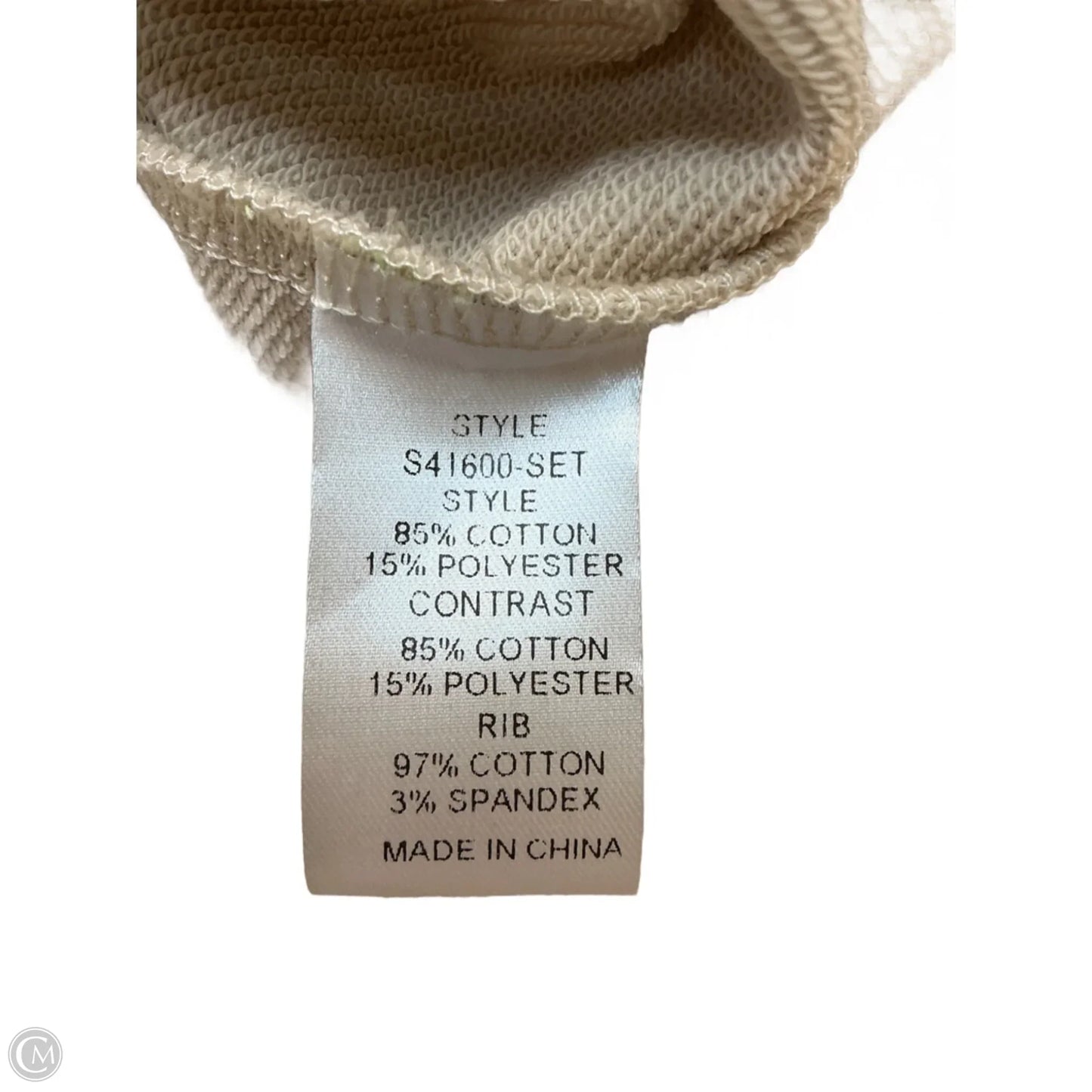 Top 2pc Sleeveless By Jodifl In Cream, Size: L