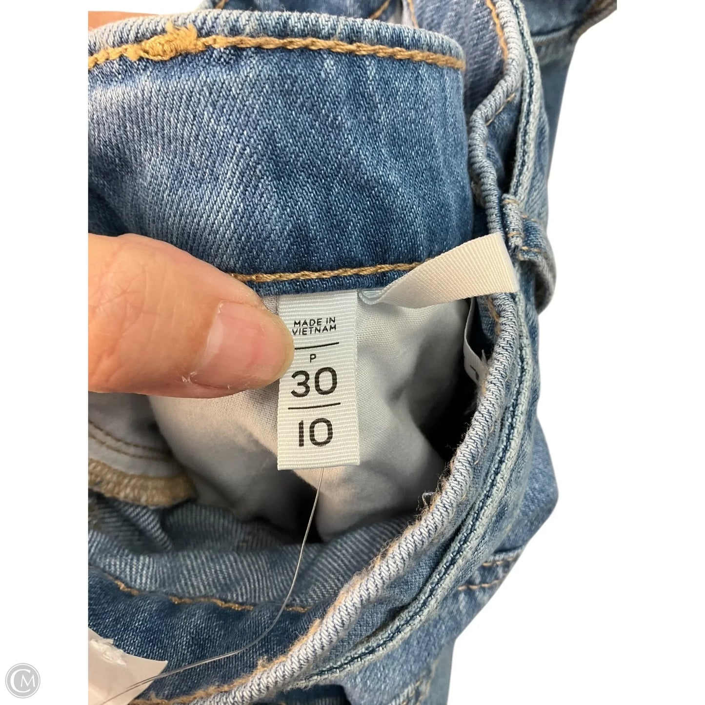 Jeans Wide Leg By Loft In Blue, Size: 10