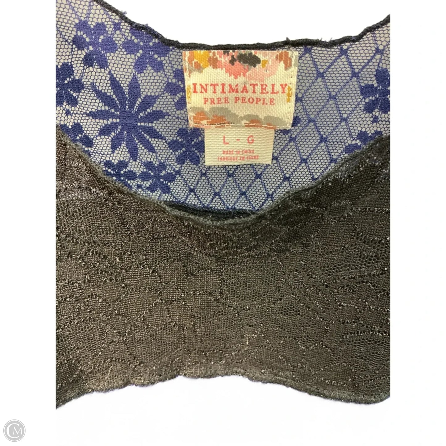 Top Sleeveless By Free People In Black & Blue, Size: L