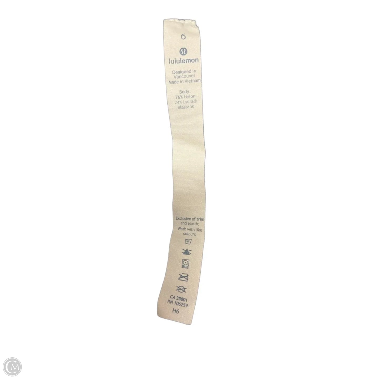 Athletic Leggings By Lululemon In Grey, Size: 6