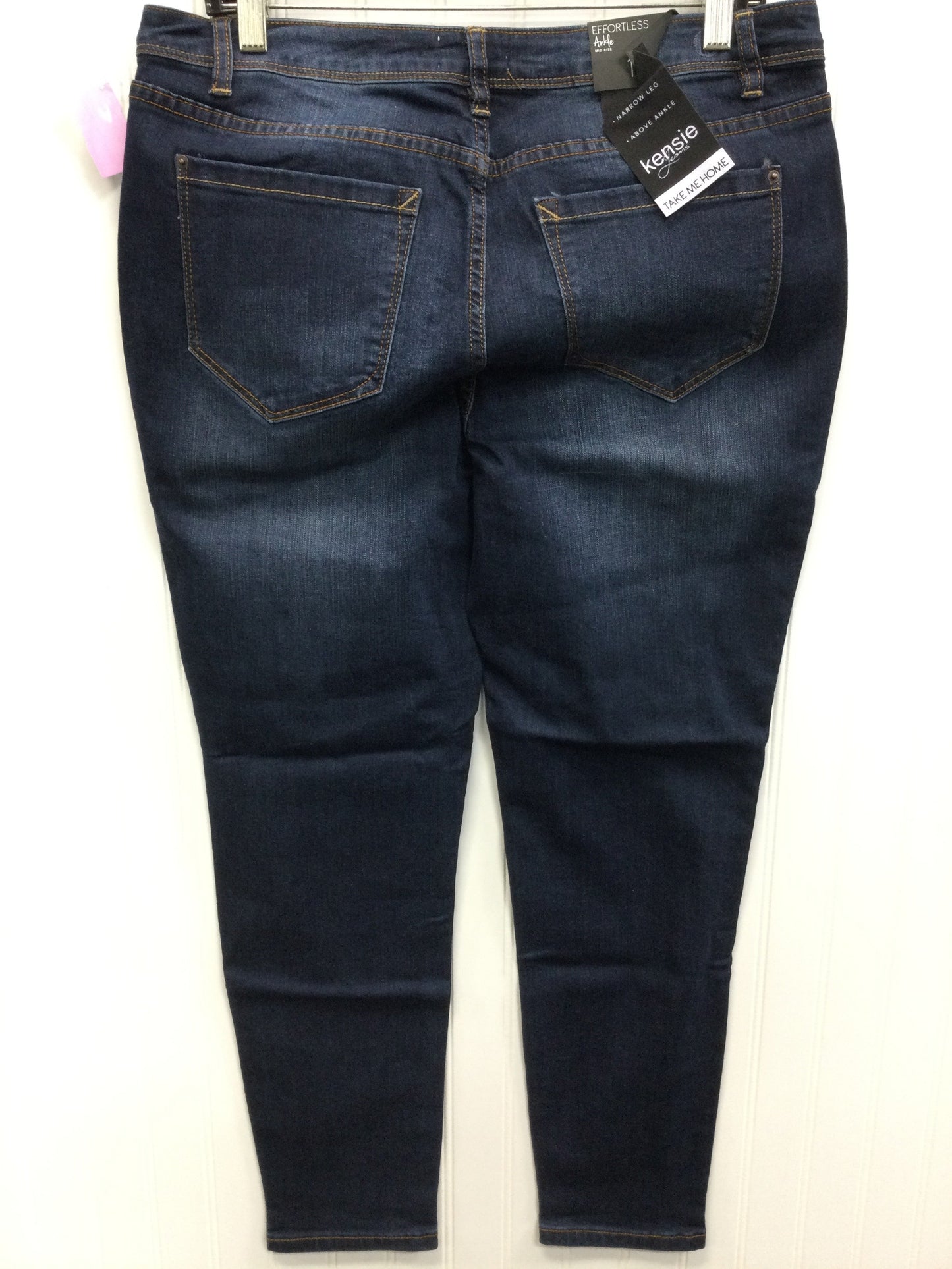 Jeans Skinny By Silver In Blue Denim, Size:14