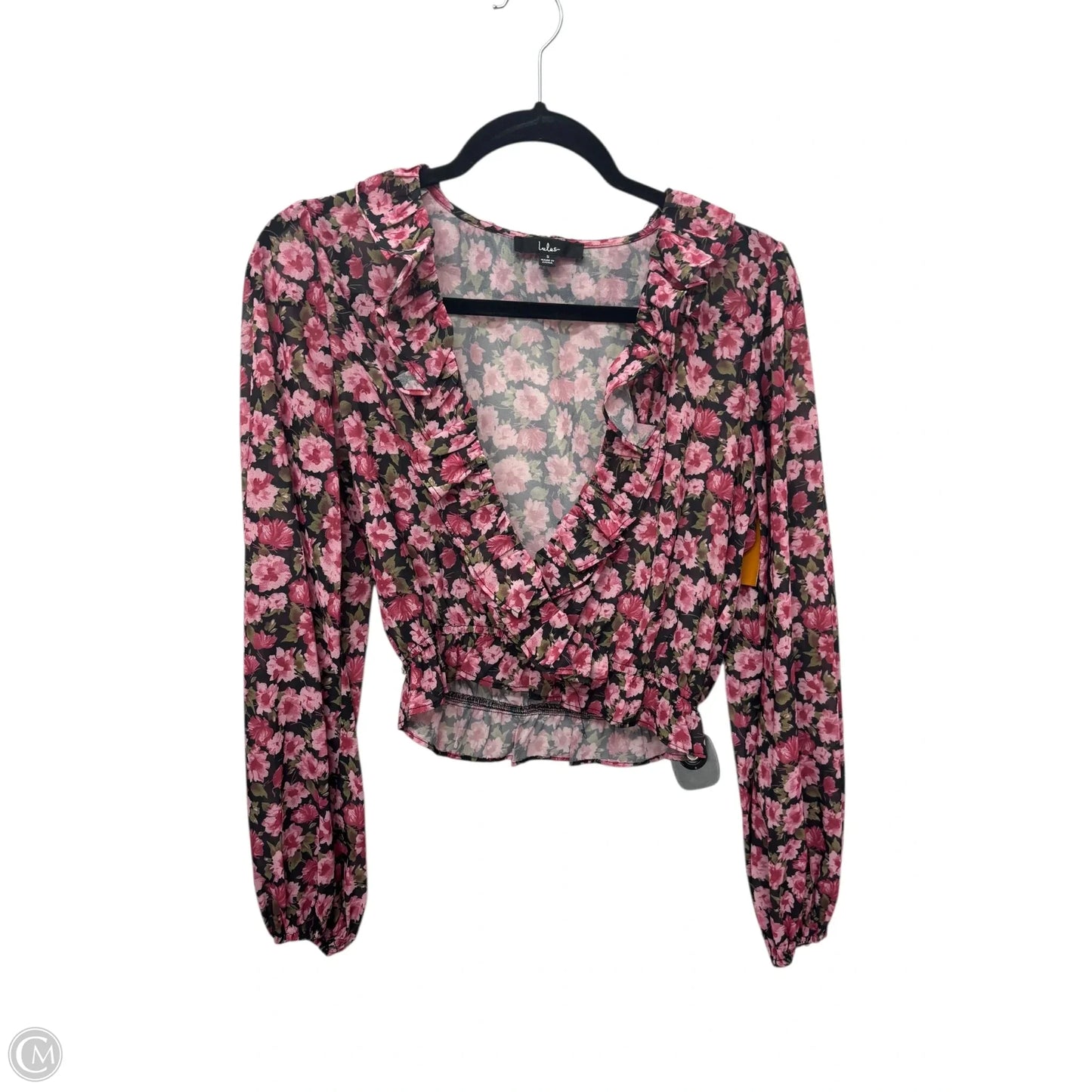 Top Long Sleeve By Lulus In Floral Print, Size: S