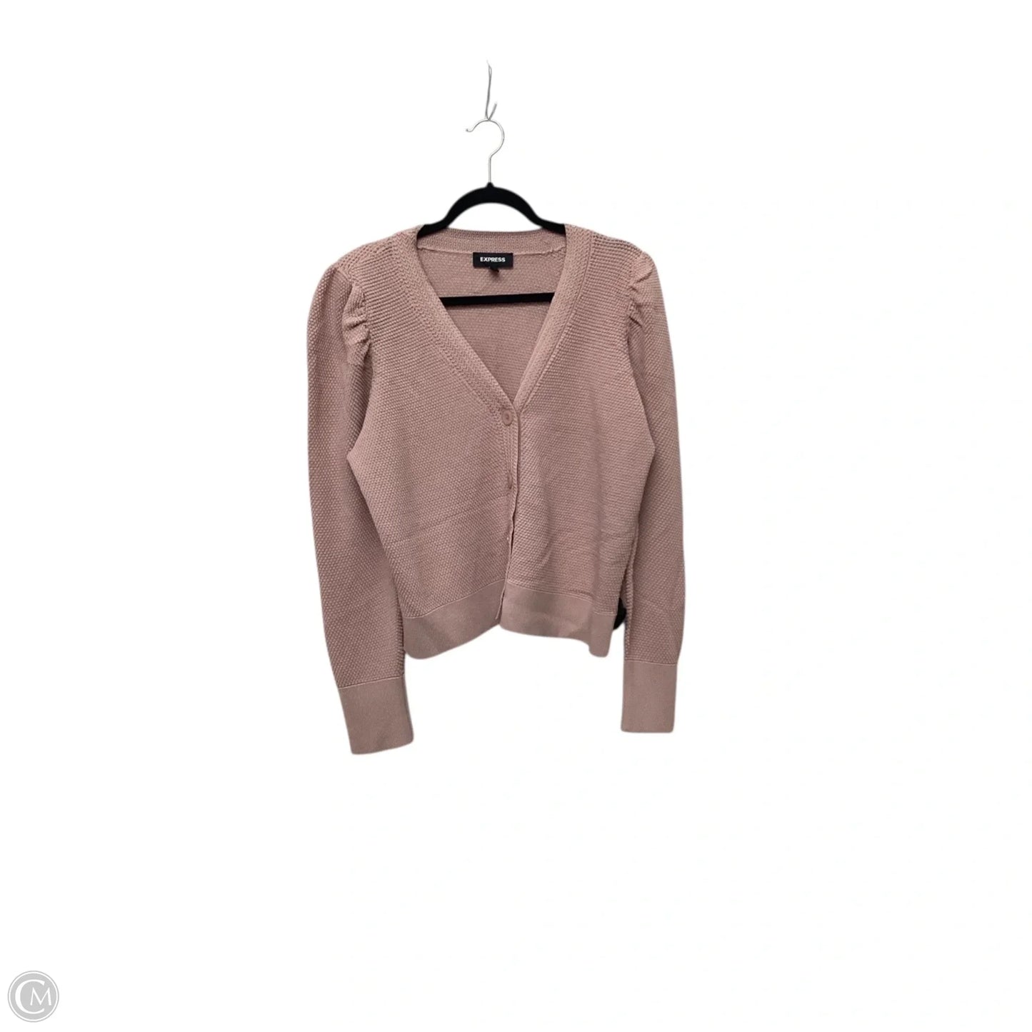 Cardigan By Express In Pink, Size: Xl