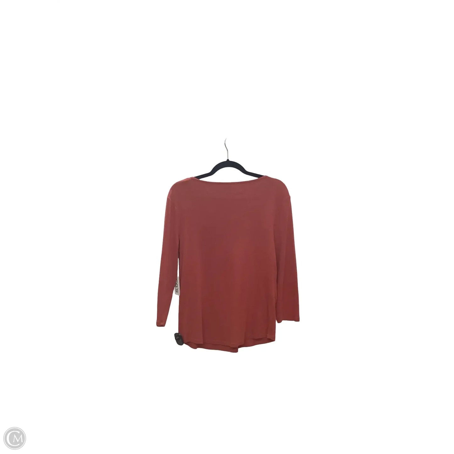 Top Long Sleeve Basic By Chicos In Orange, Size: M