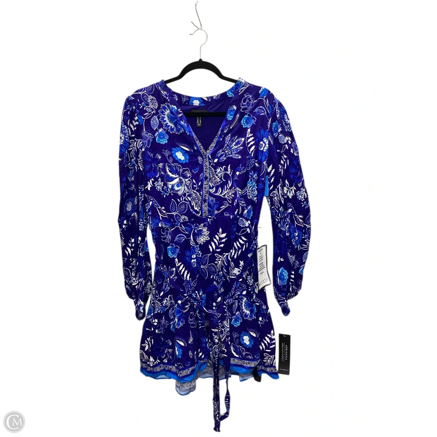 Dress Casual Midi By Adrianna Papell In Blue, Size: L