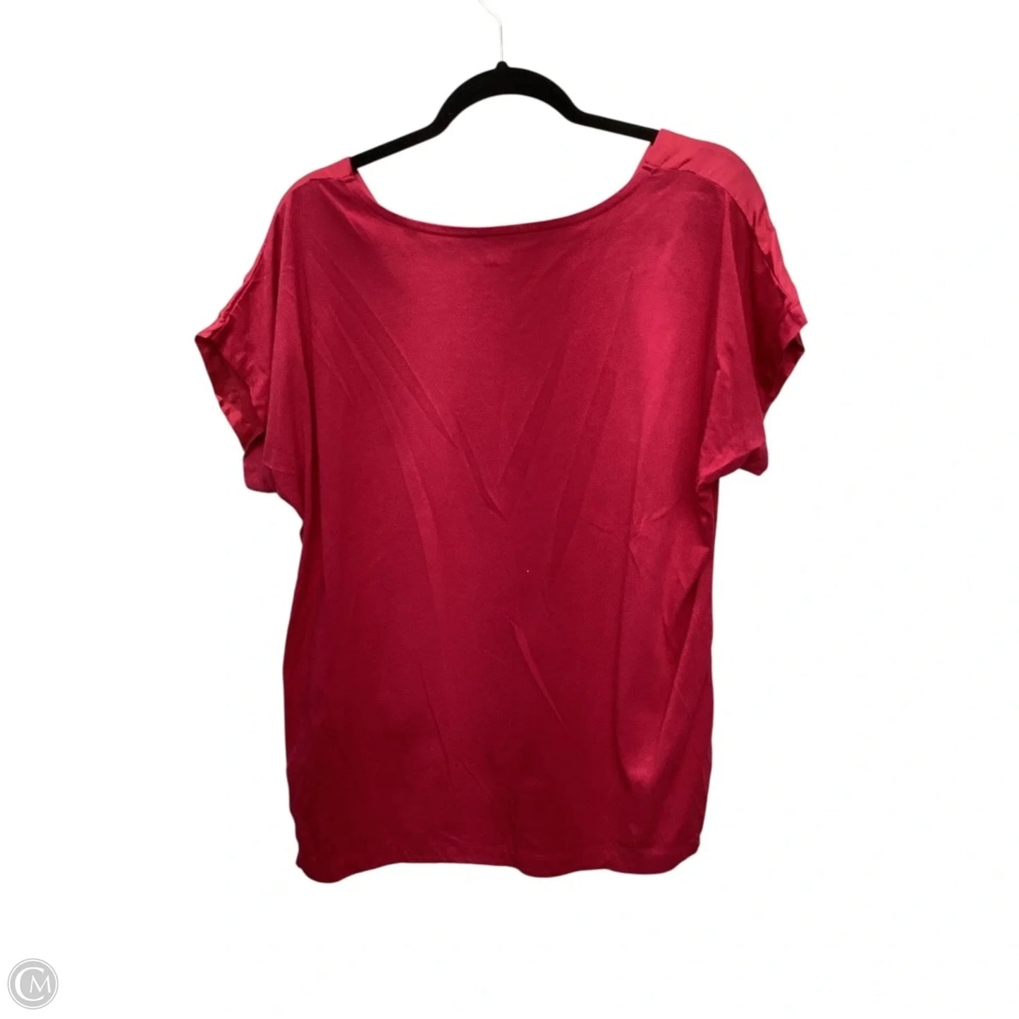Top Short Sleeve By Chicos In Pink, Size: L