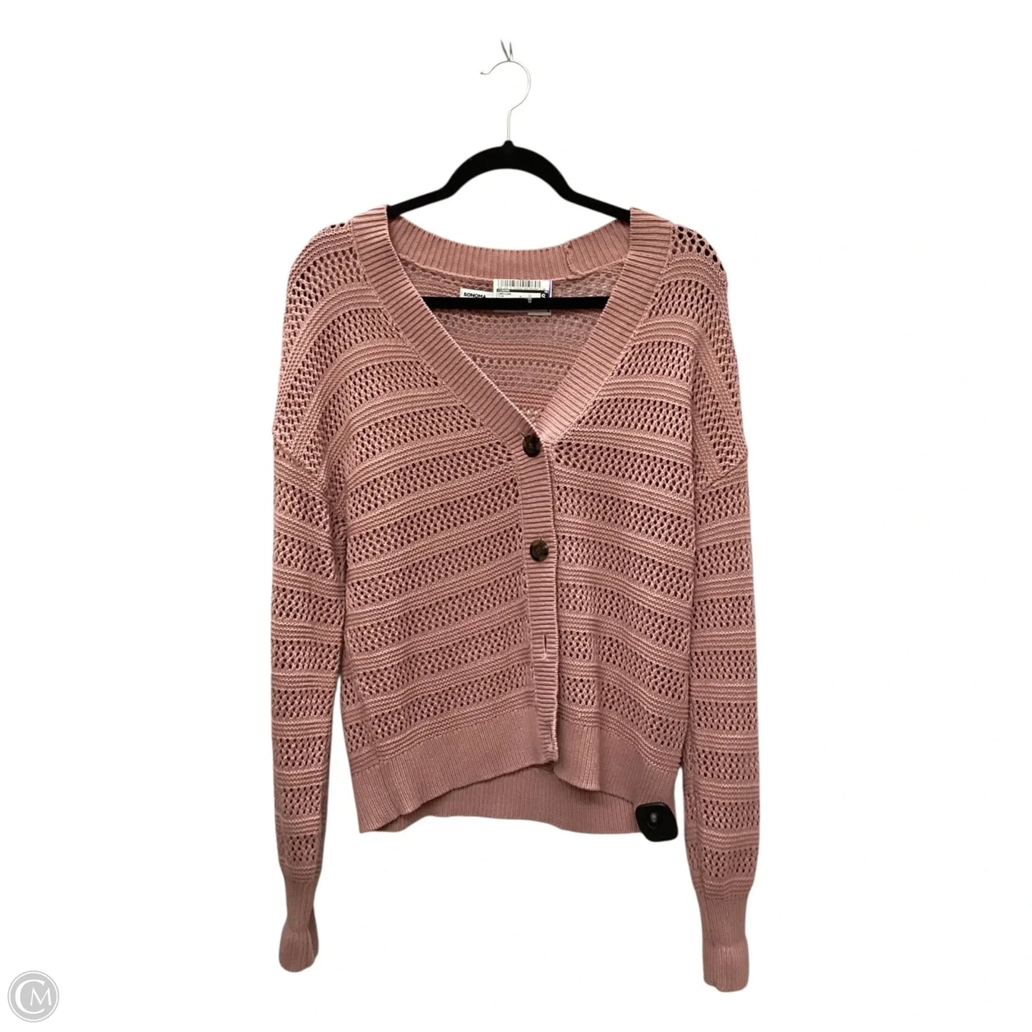 Cardigan By Sonoma In Pink, Size: L